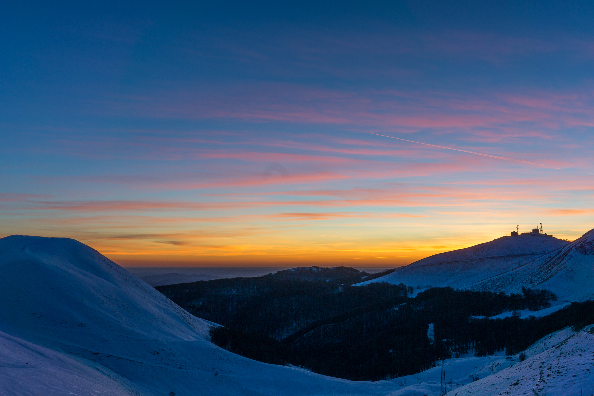 Tramonto sul monte Terminillo