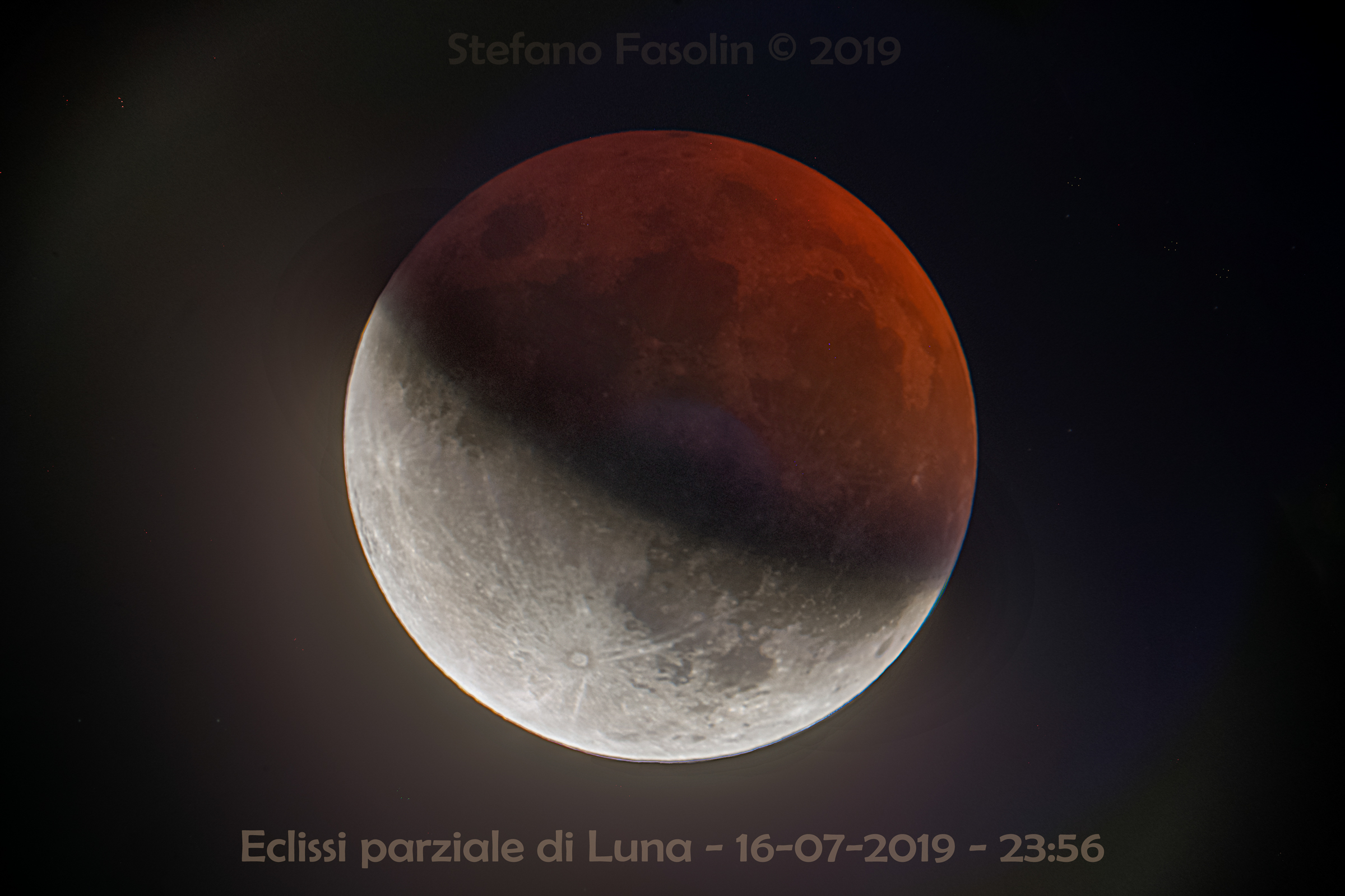Partial eclipse of Moon 16 - 07 - 2019