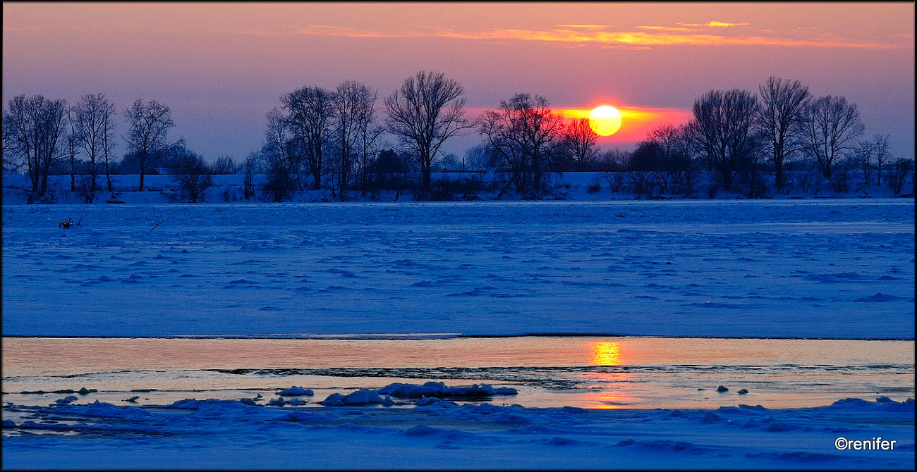 Sunset on the Vistula River
