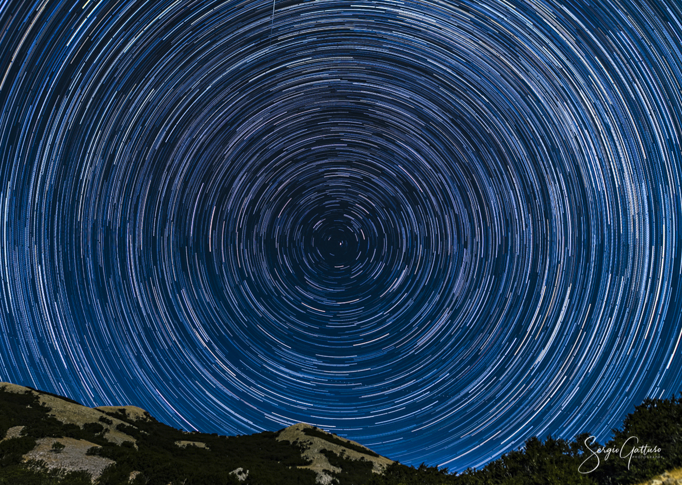 star trail sulle Madonie