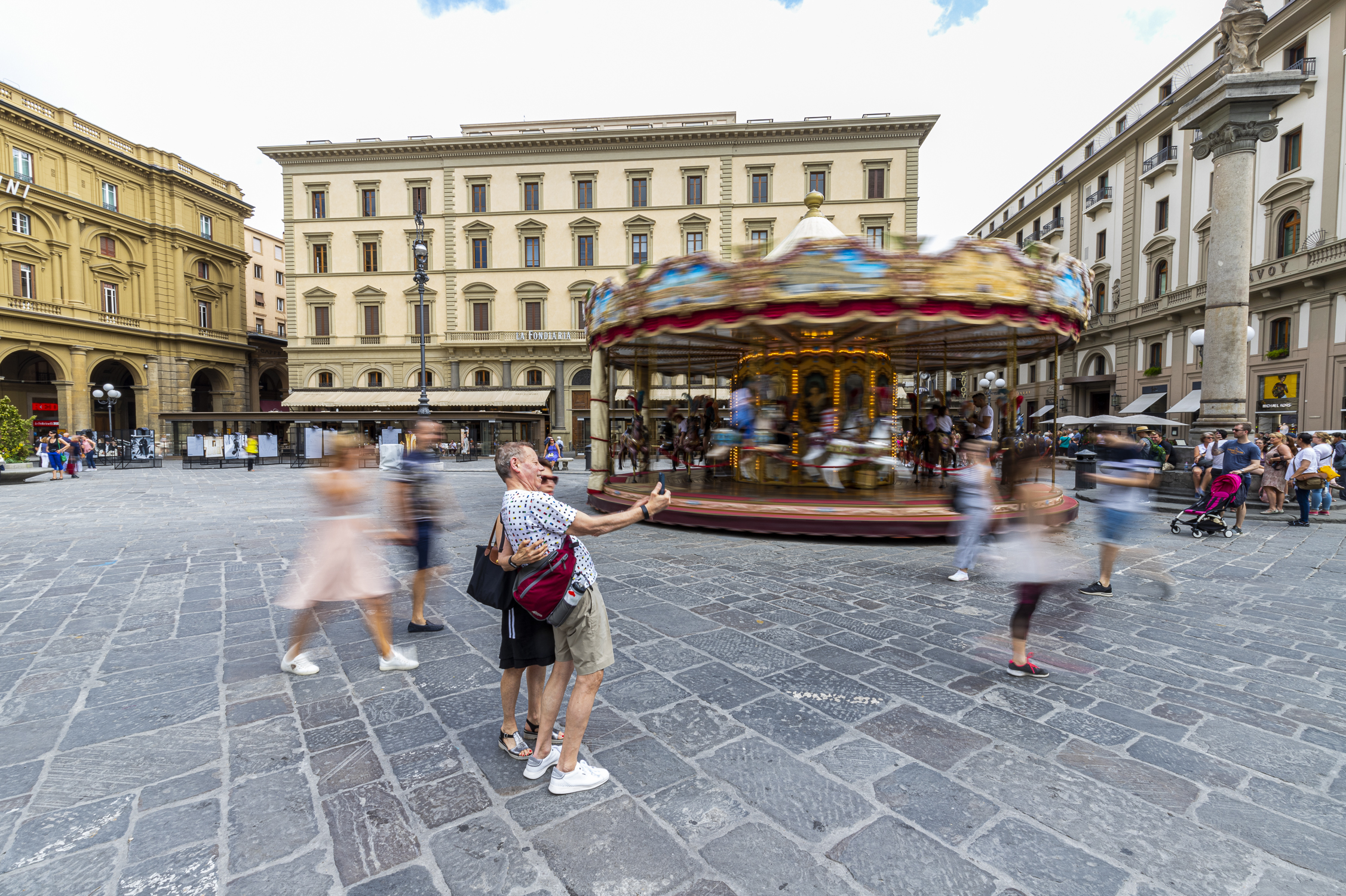 The moment for the selfie