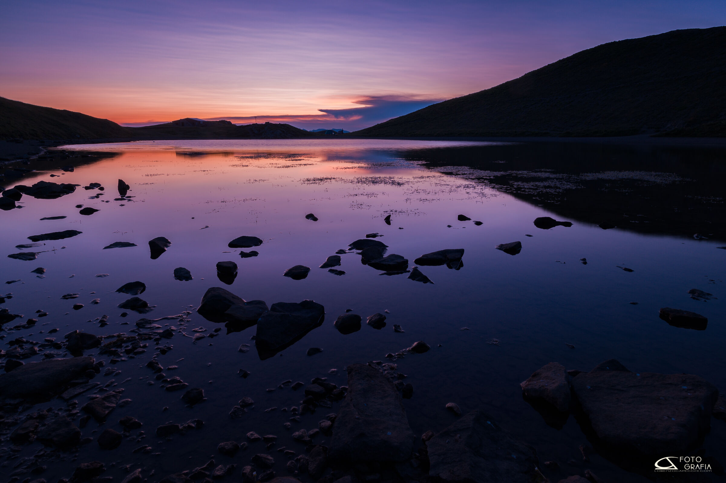 Lago Scaffaiolo sunset