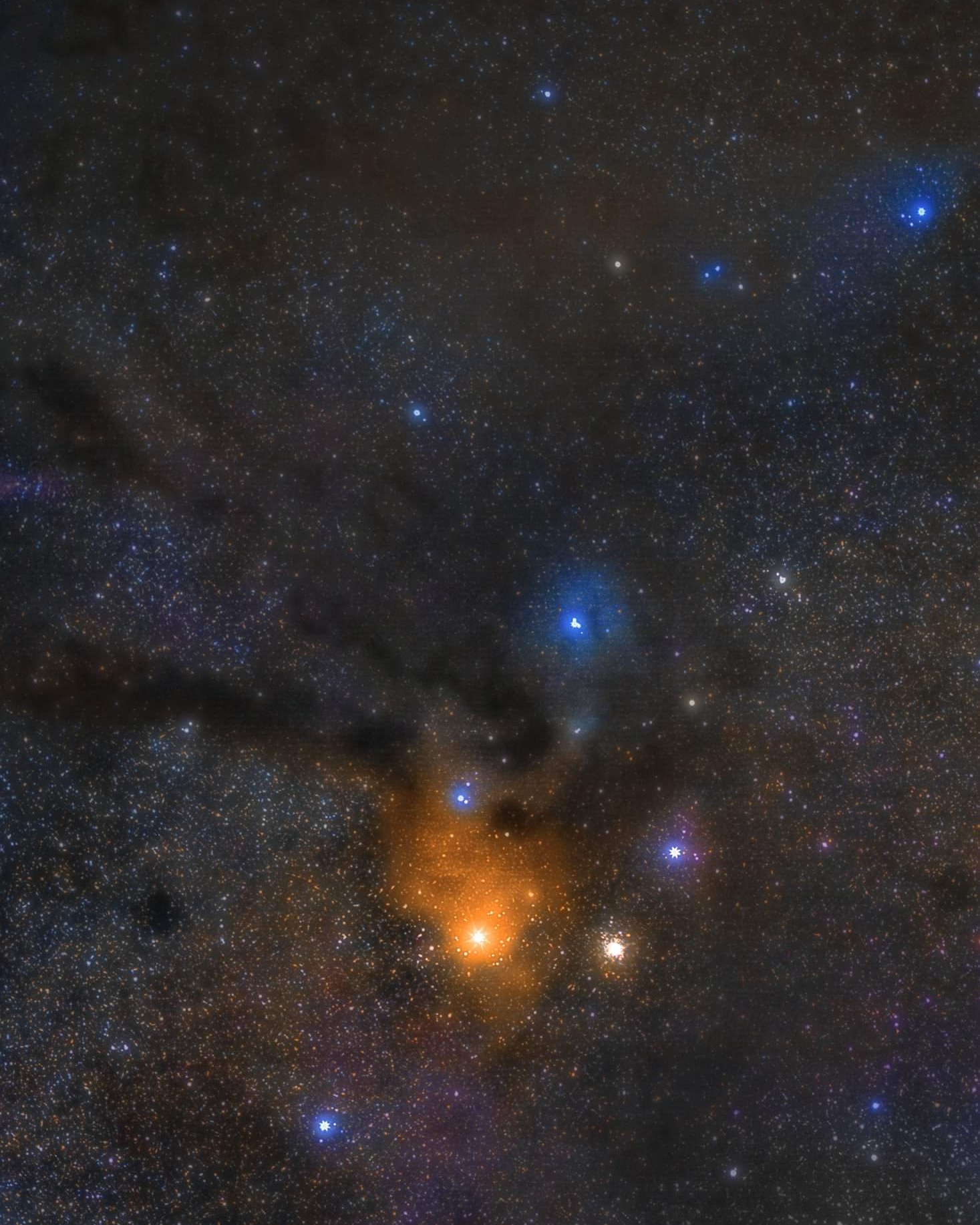 I colori di Rho Ophiuchi