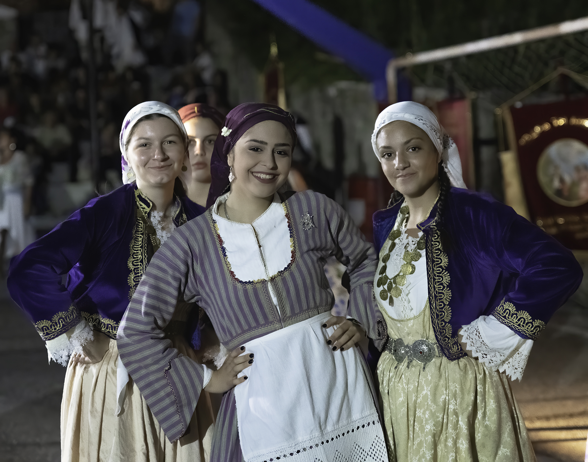 Traditional greek dancers