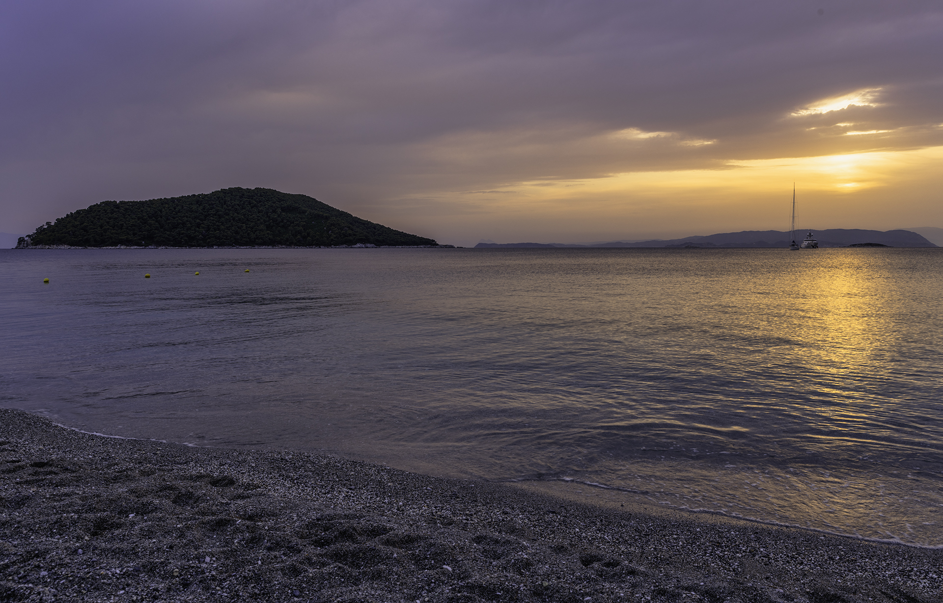 Milia beach sunset