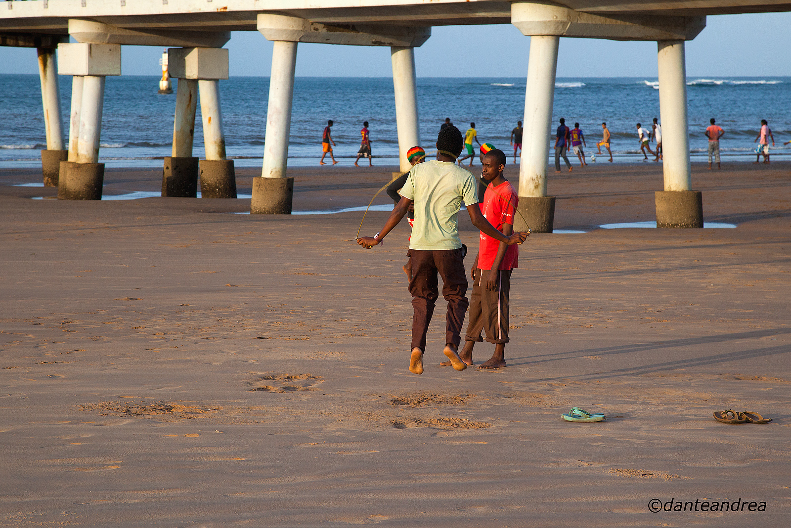 Training on the beach