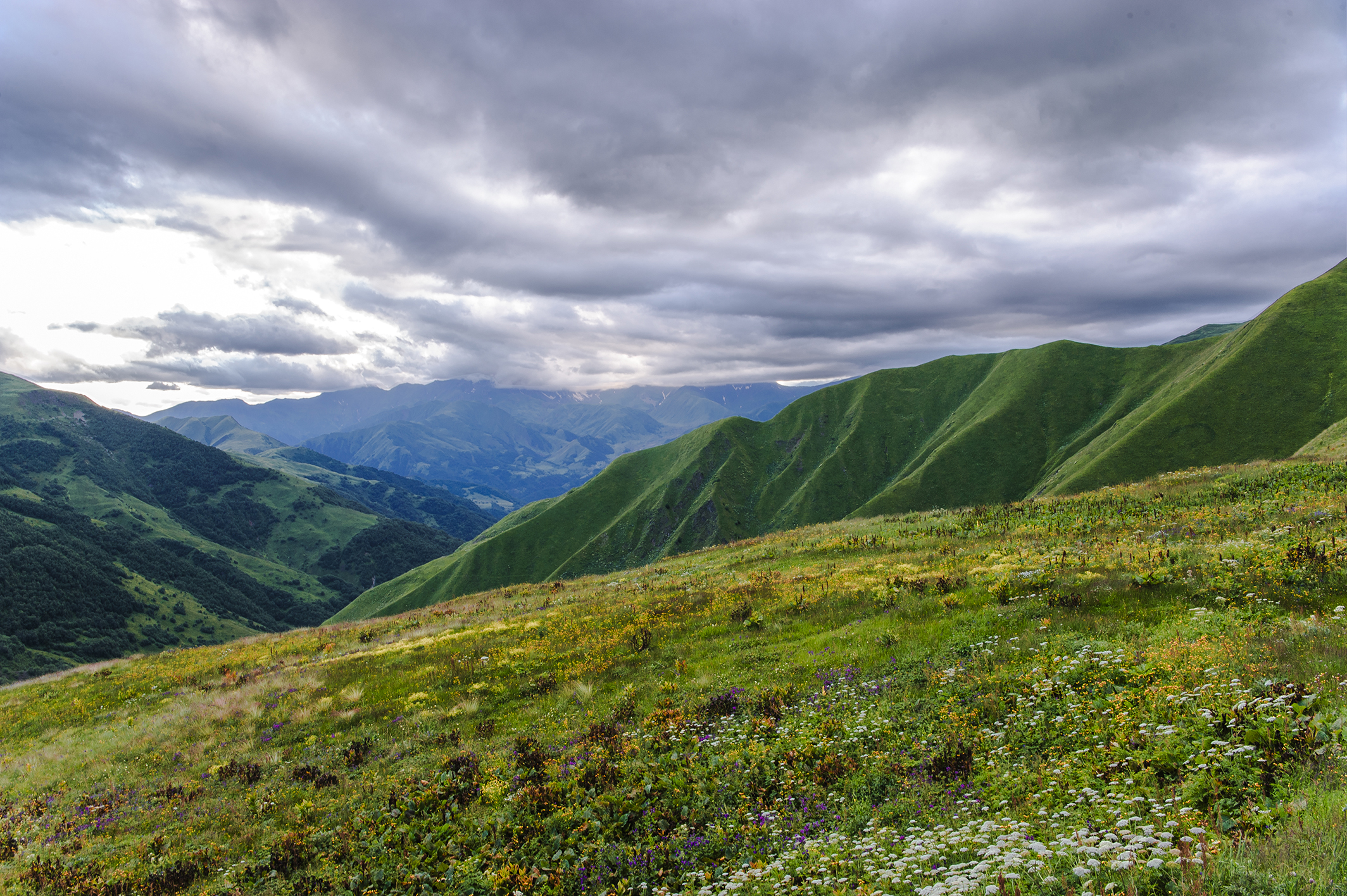 valle shatili , a nord-est della georgia