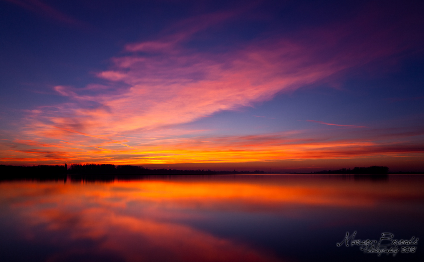 Tramonto molto colorato