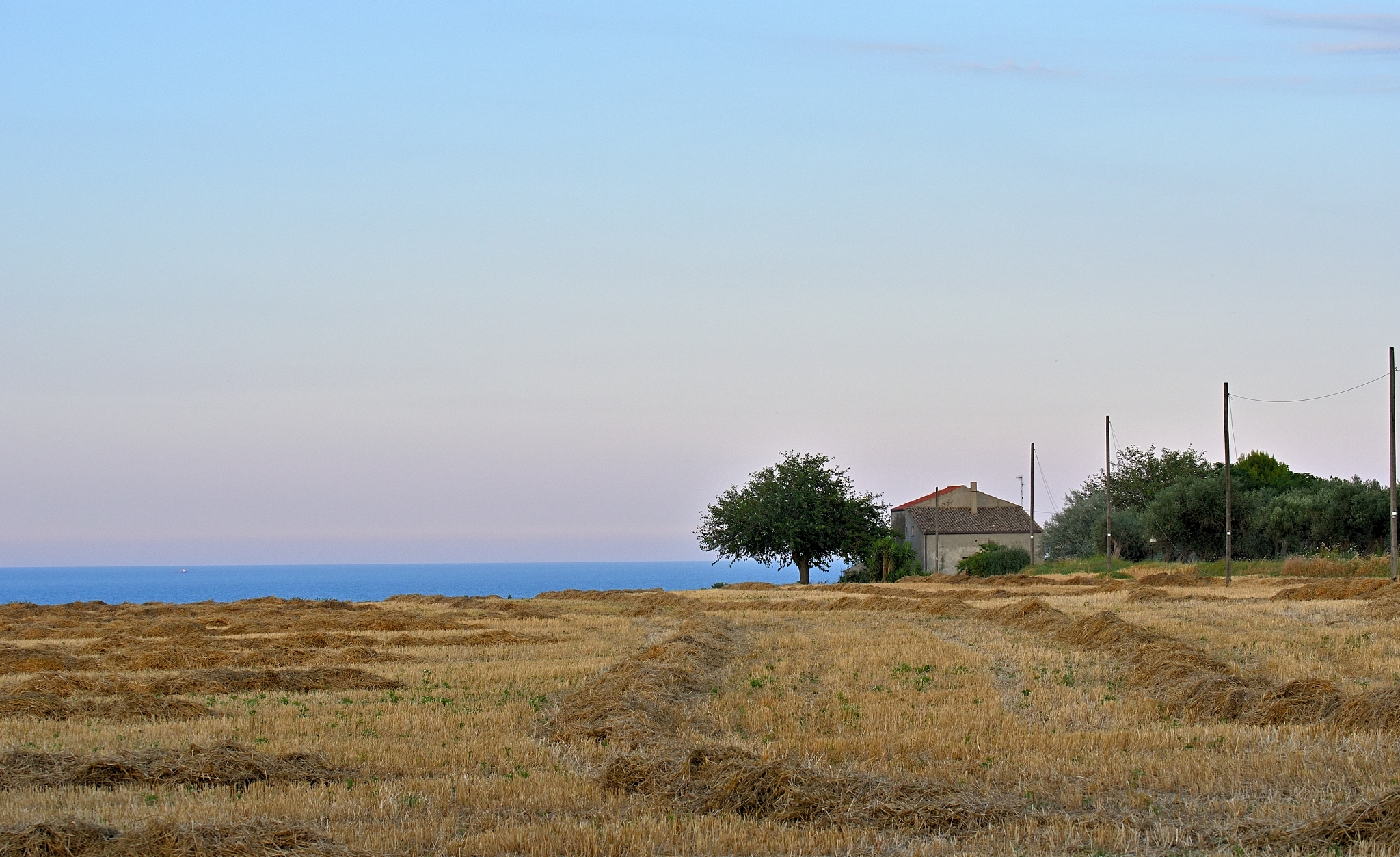 The calm of the evening