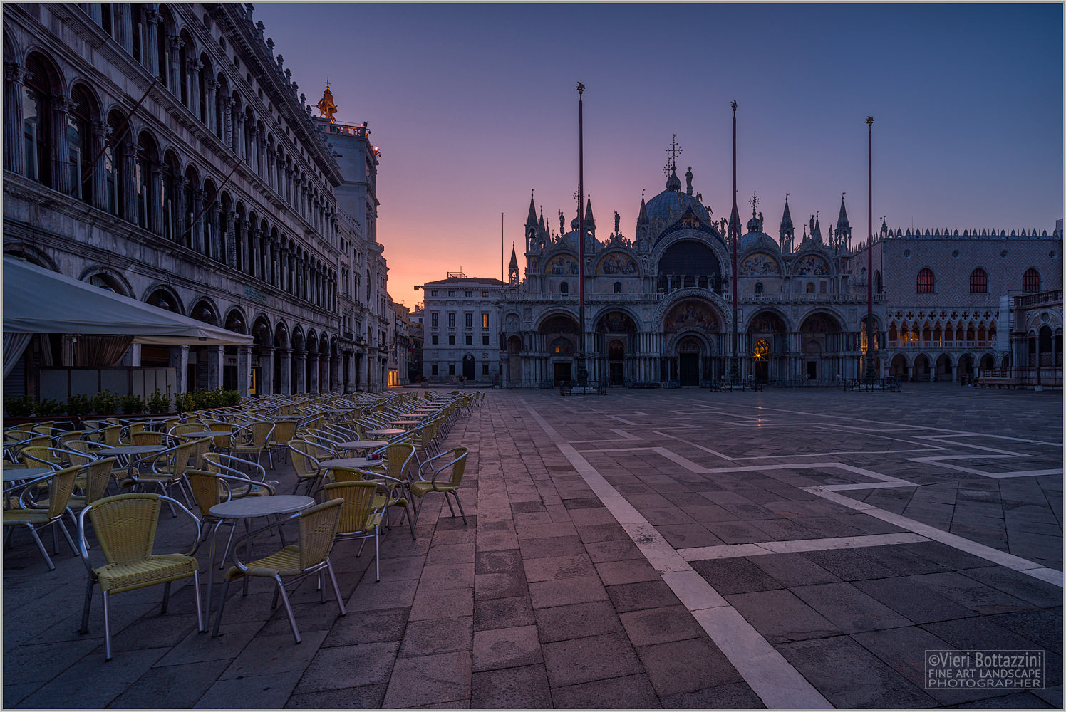 Piazza San Marco all'alba