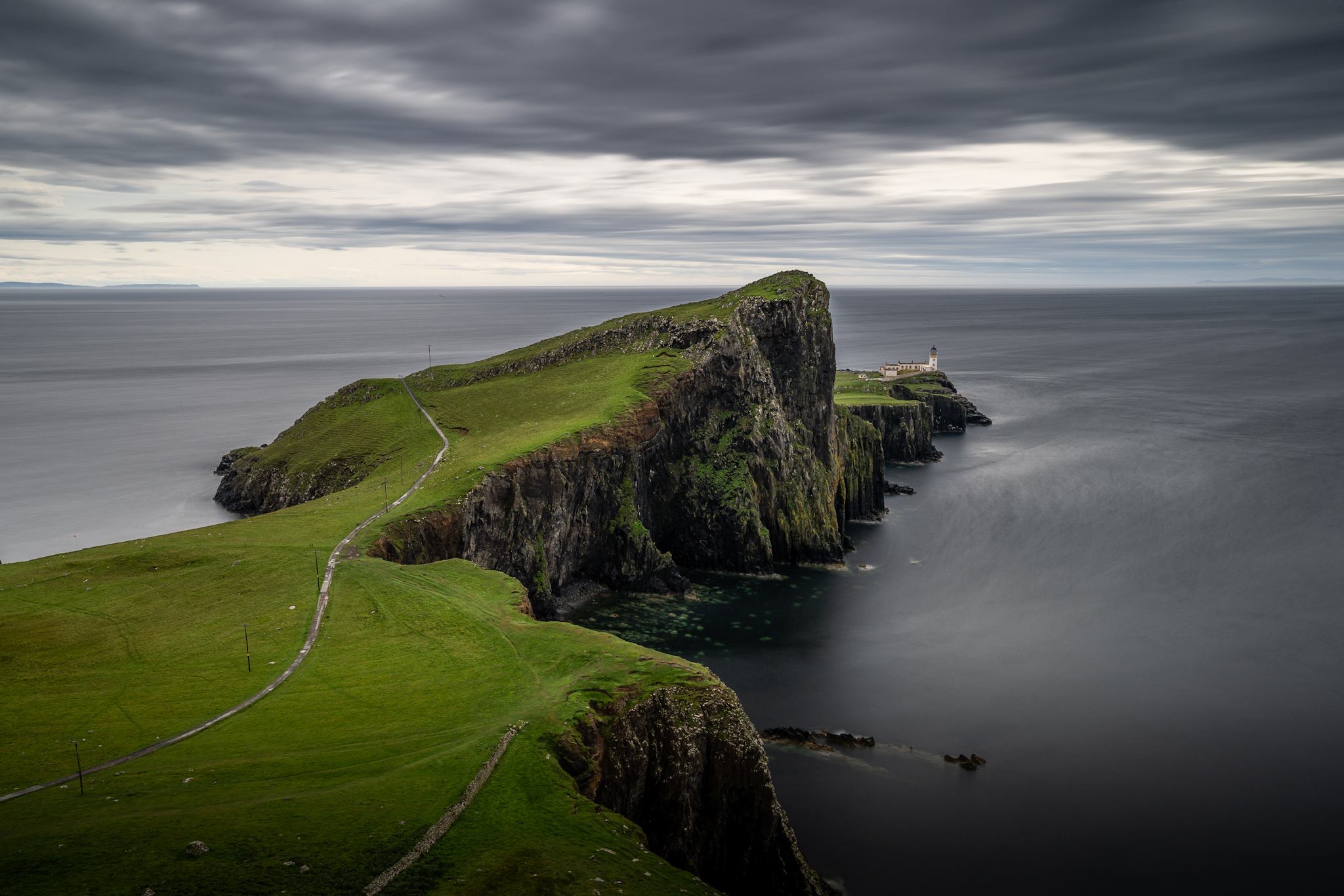 Heavy rain at Neist Point