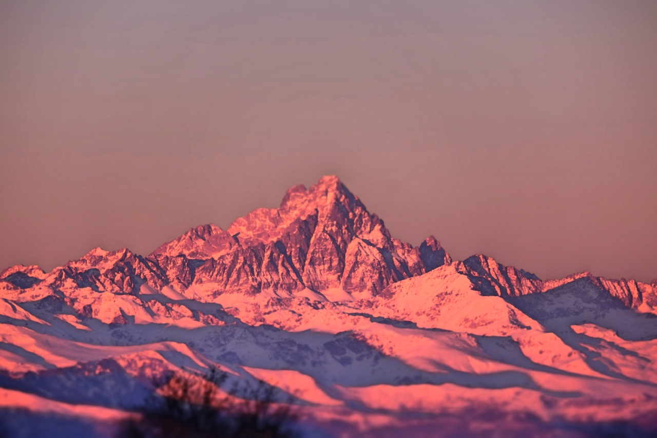 Monviso, una mattina d'inverno