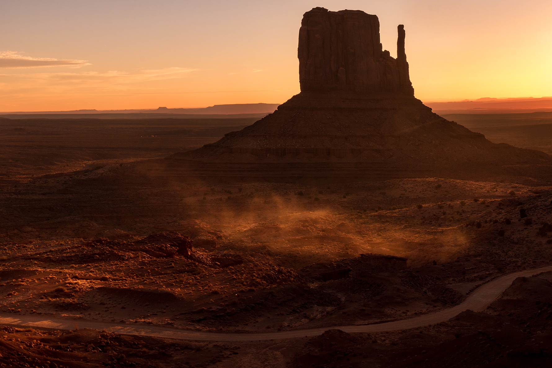 Sunrise at the monument