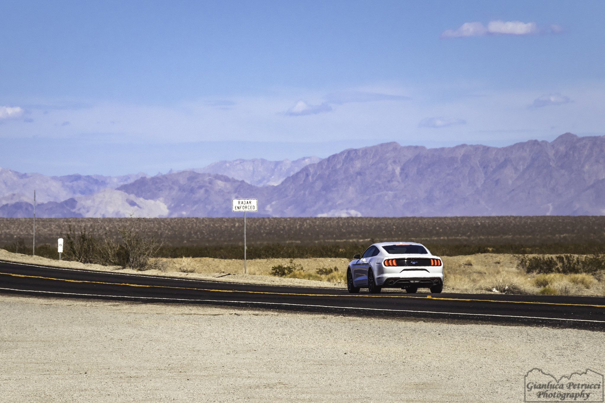 Mustang on the Route 66