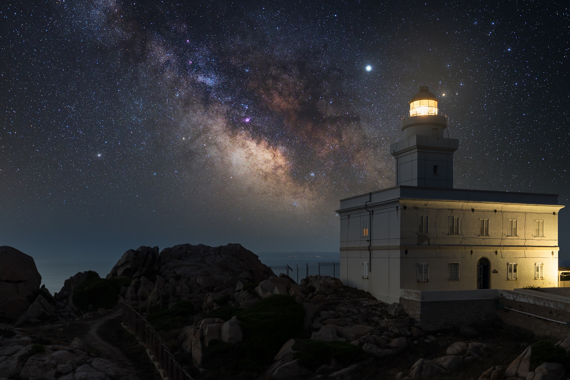 Milky Way Lighthouse of Cape- Sardinia