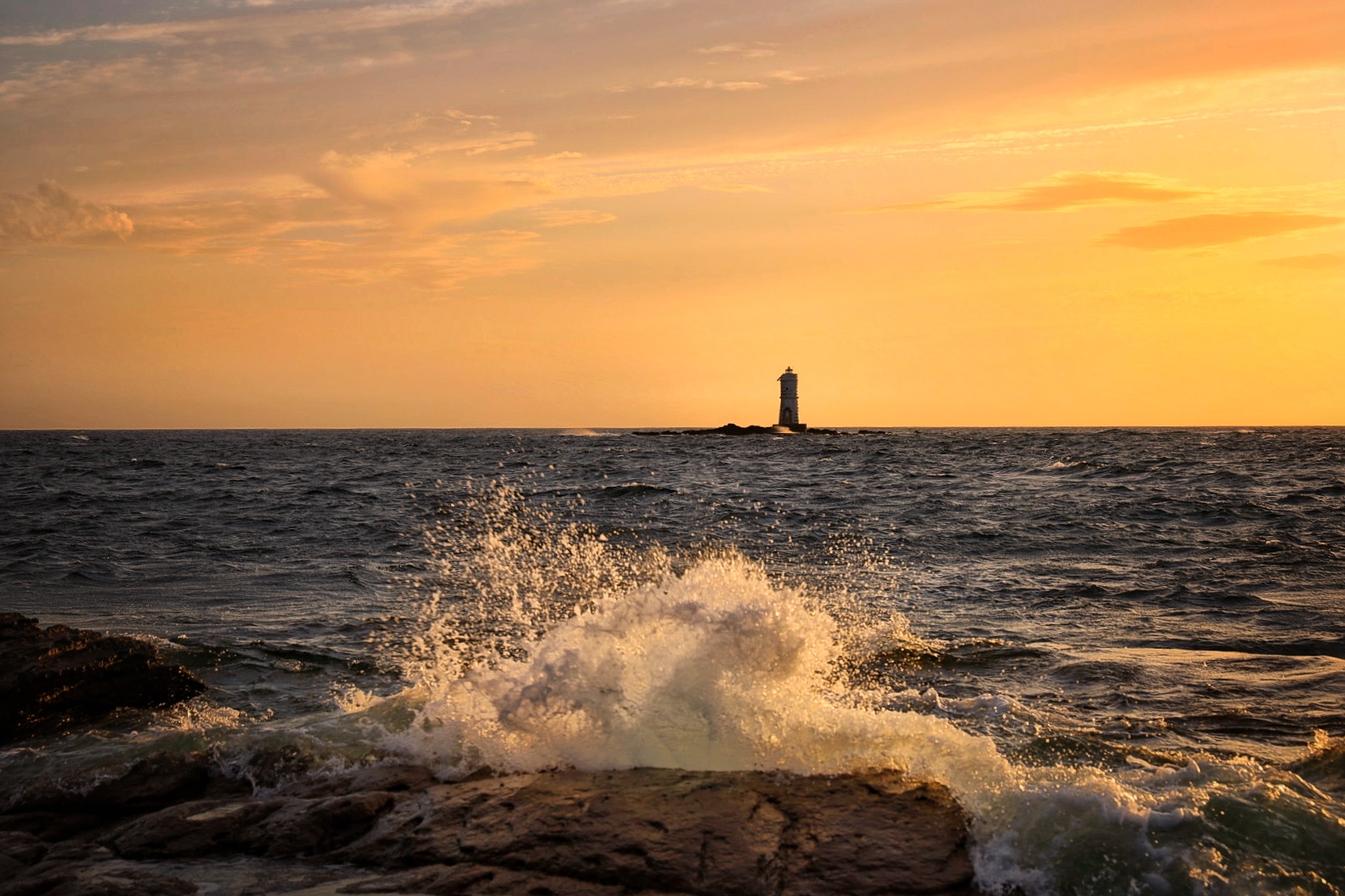 Lighthouse at sunset