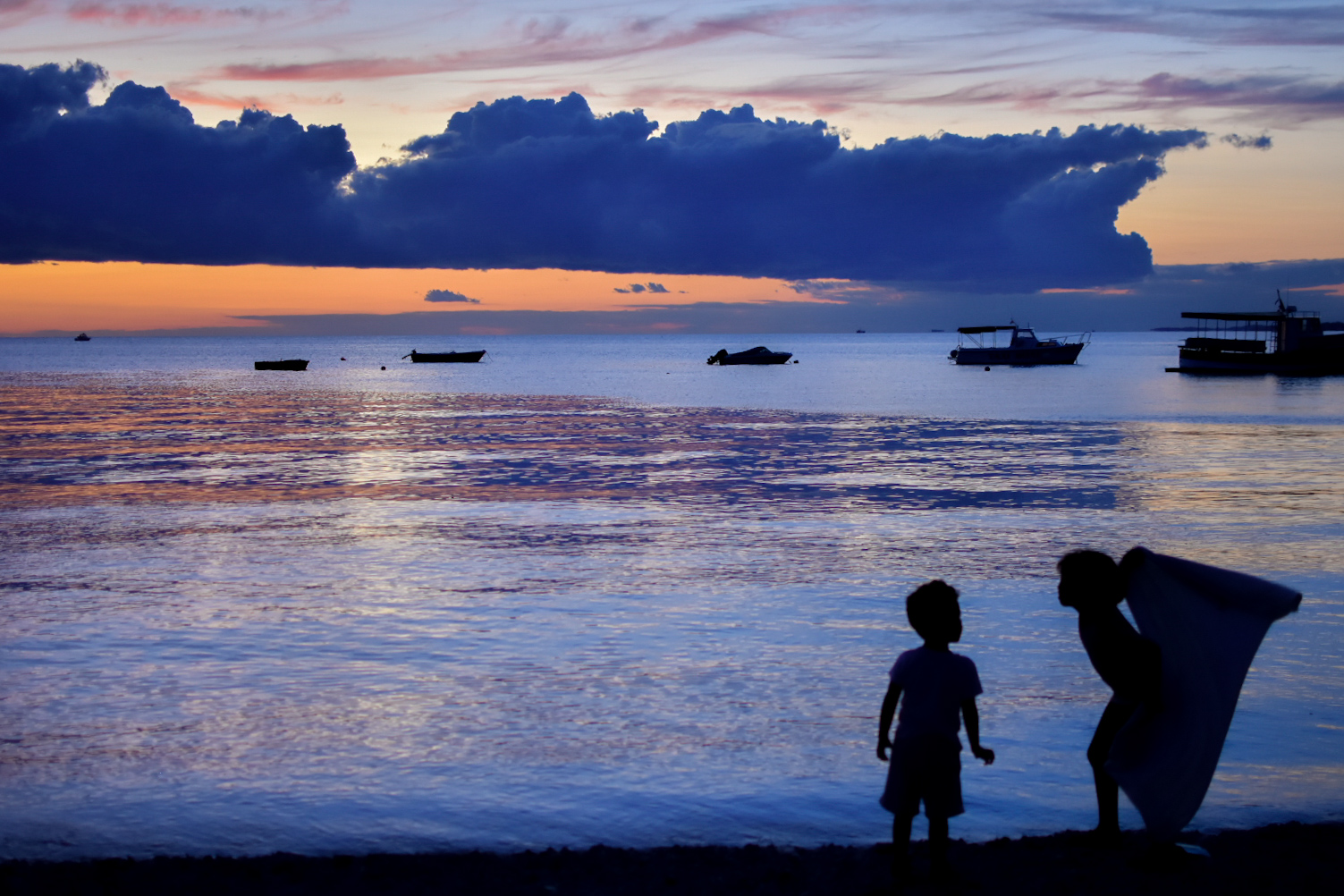 Giochi al tramonto - Fasana (Croazia)