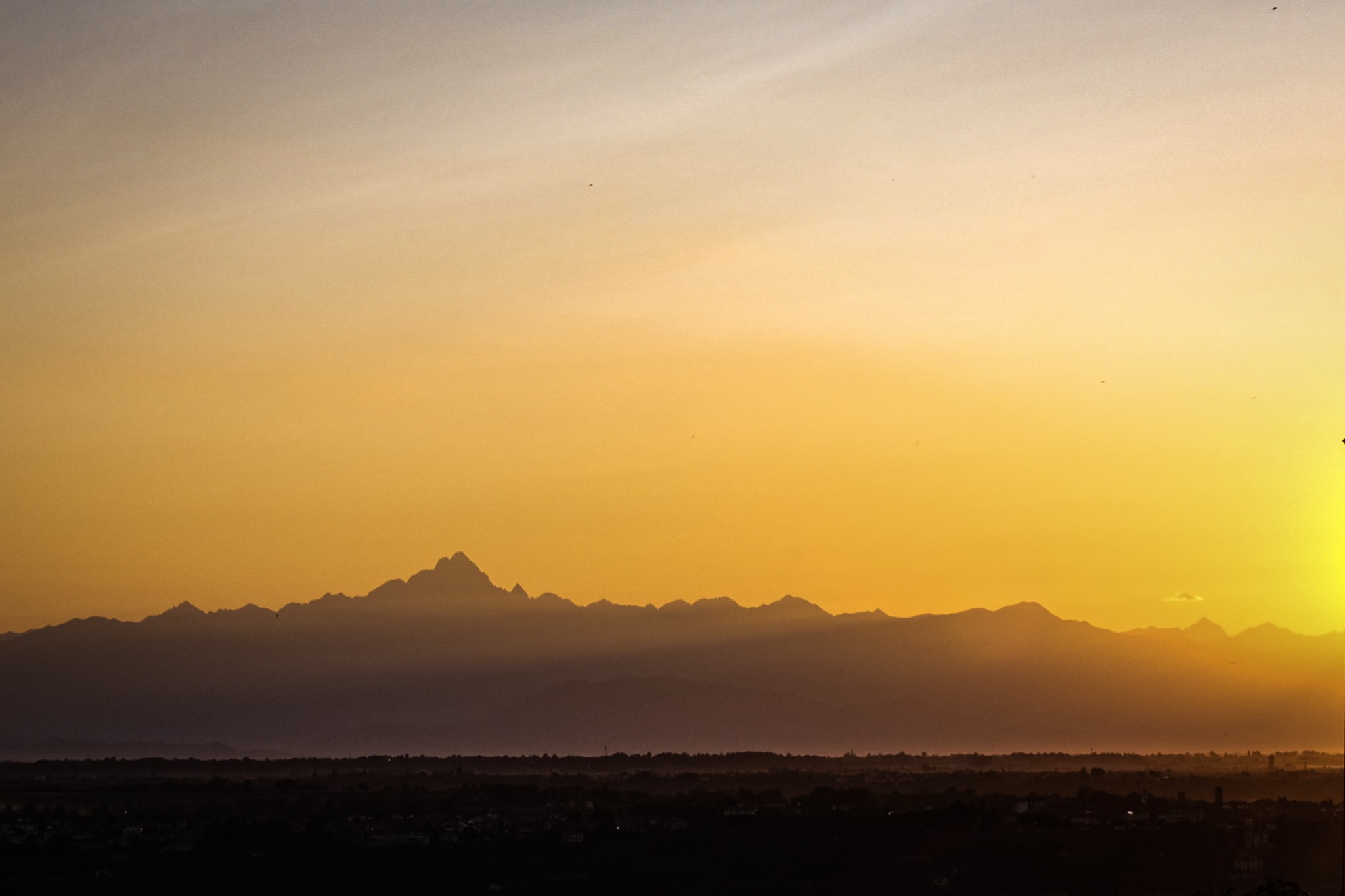 Tramonto con Monviso