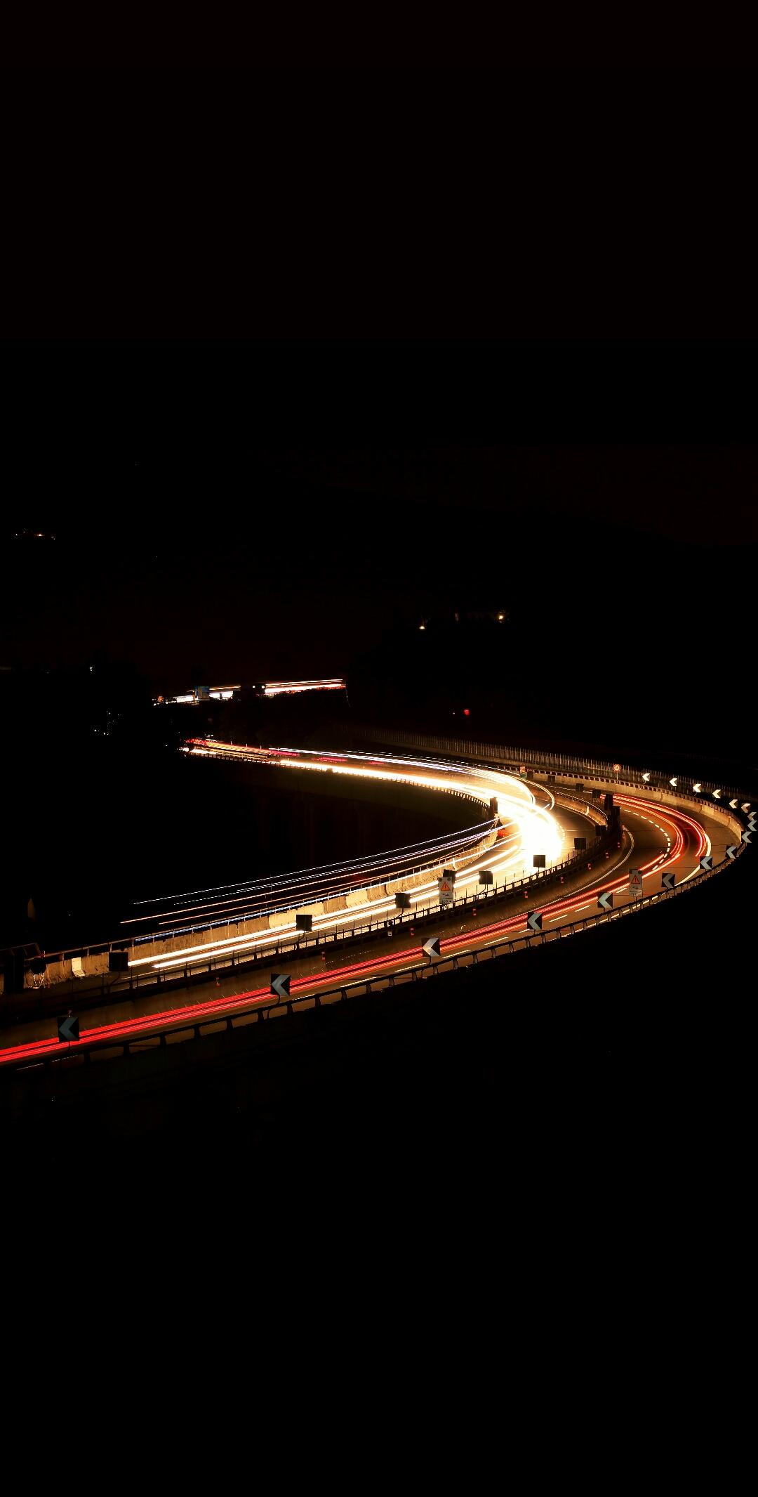 The lights of the motorway