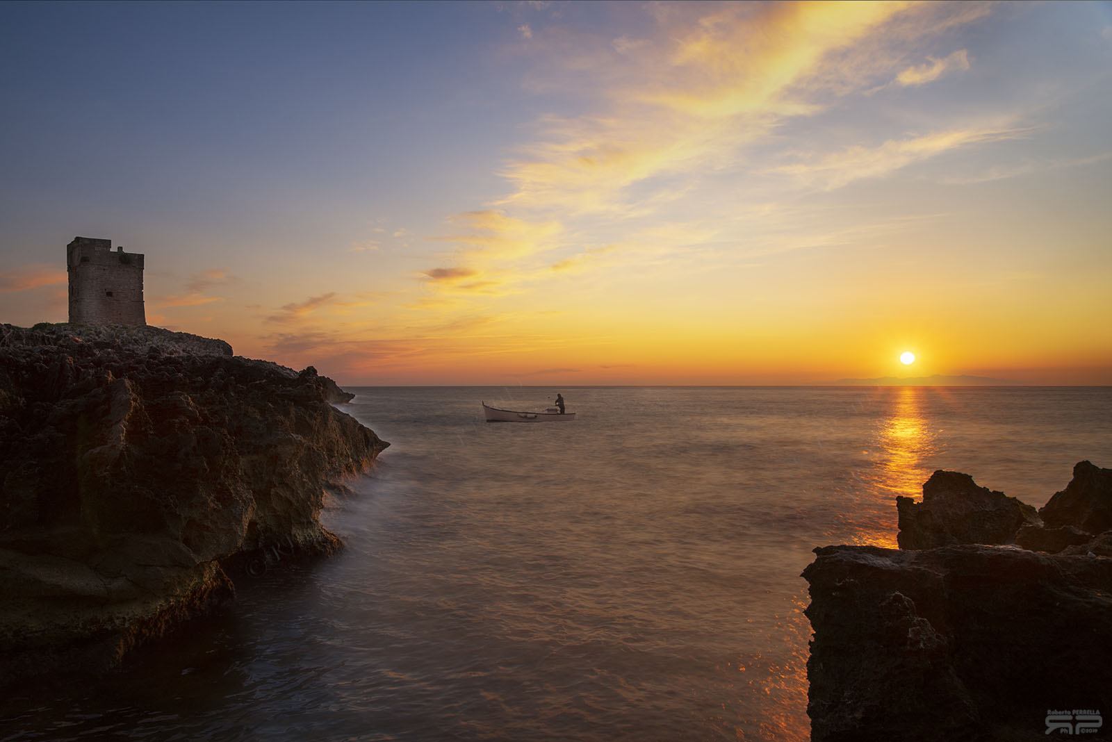Fishing at dawn in Marina Serra