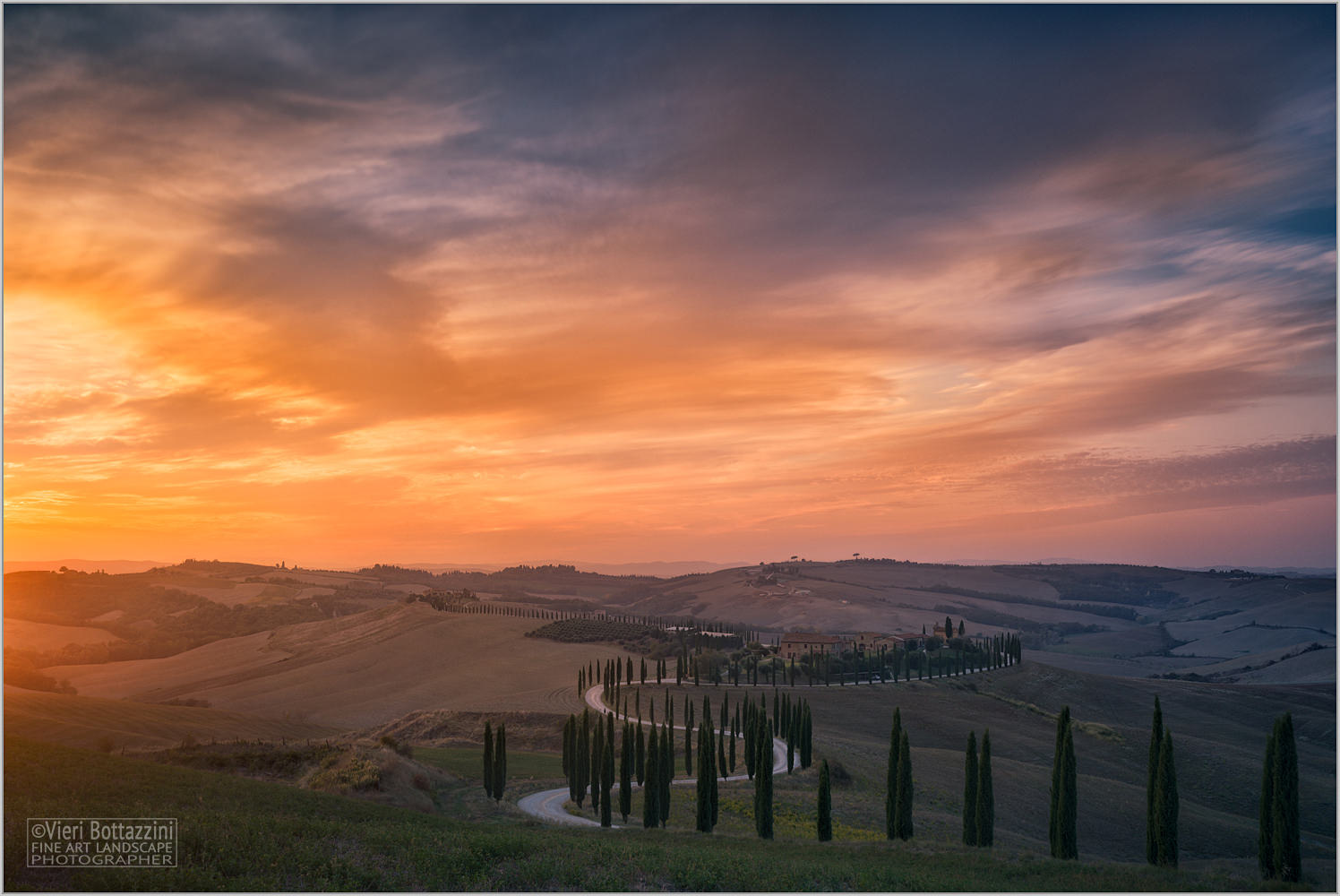 Tramonto in Val d'Orcia