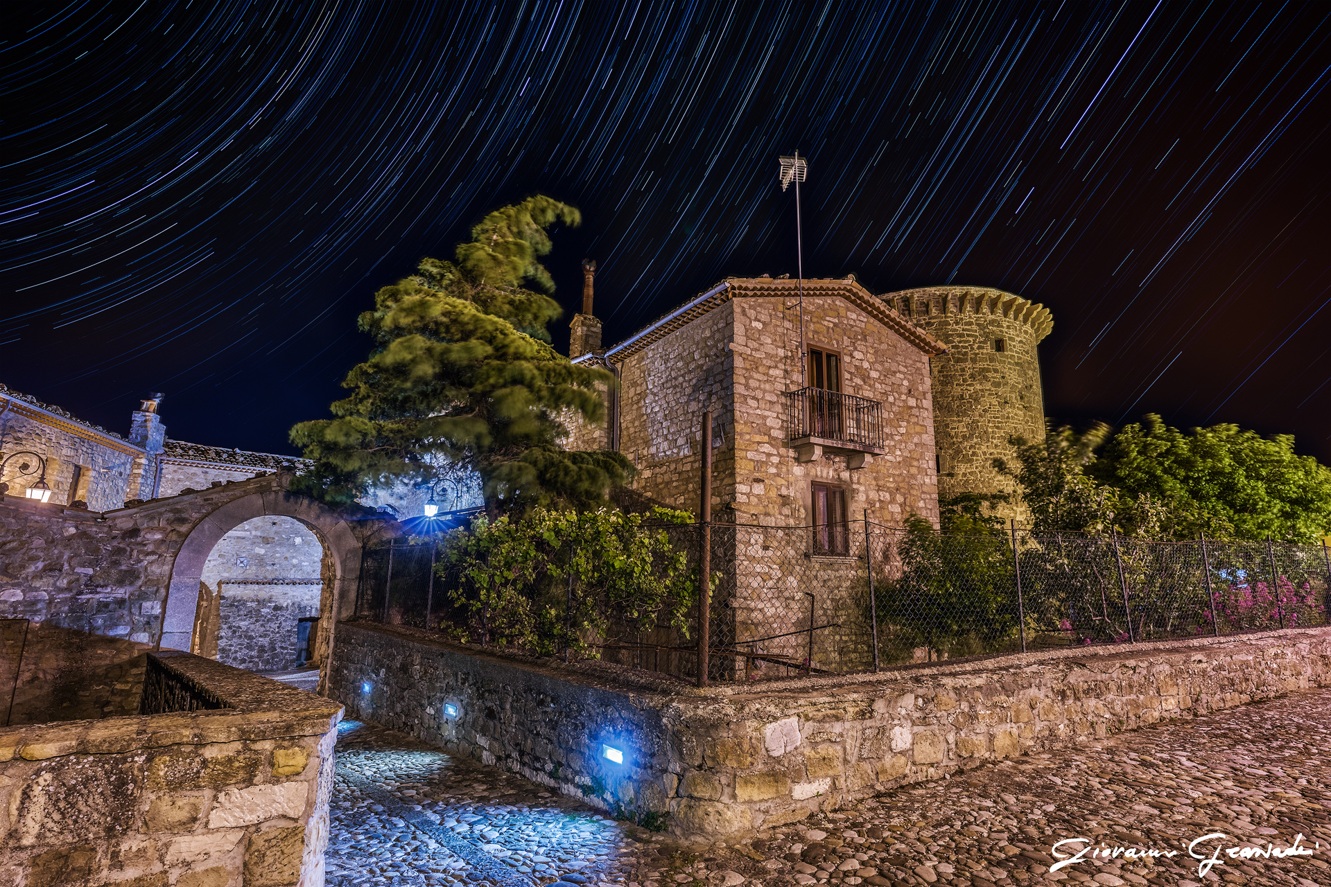 Startrail al Castello