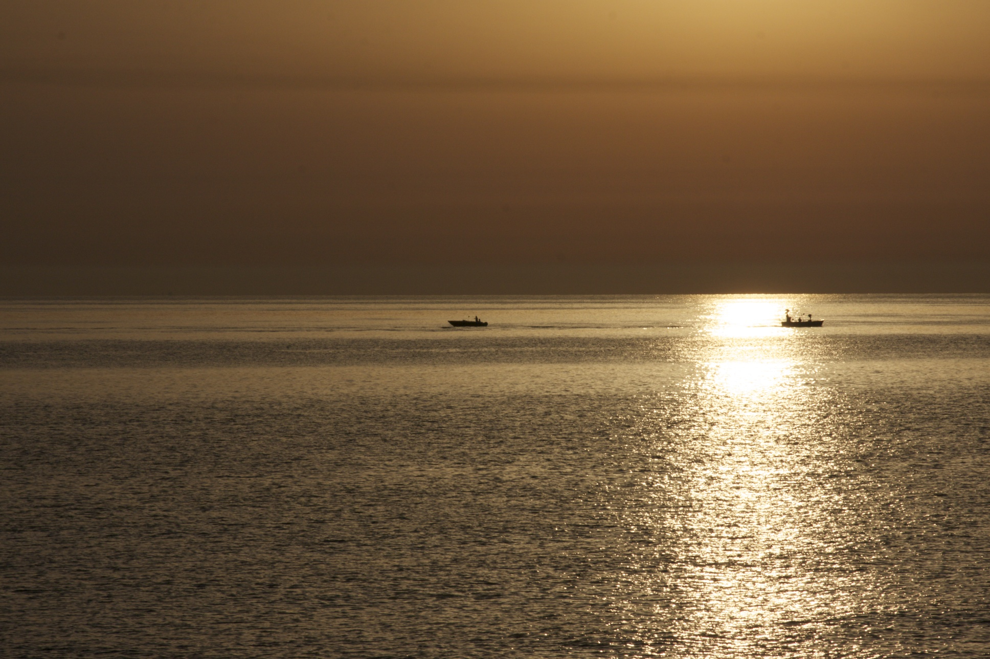 Sunrise in the channel of Otranto