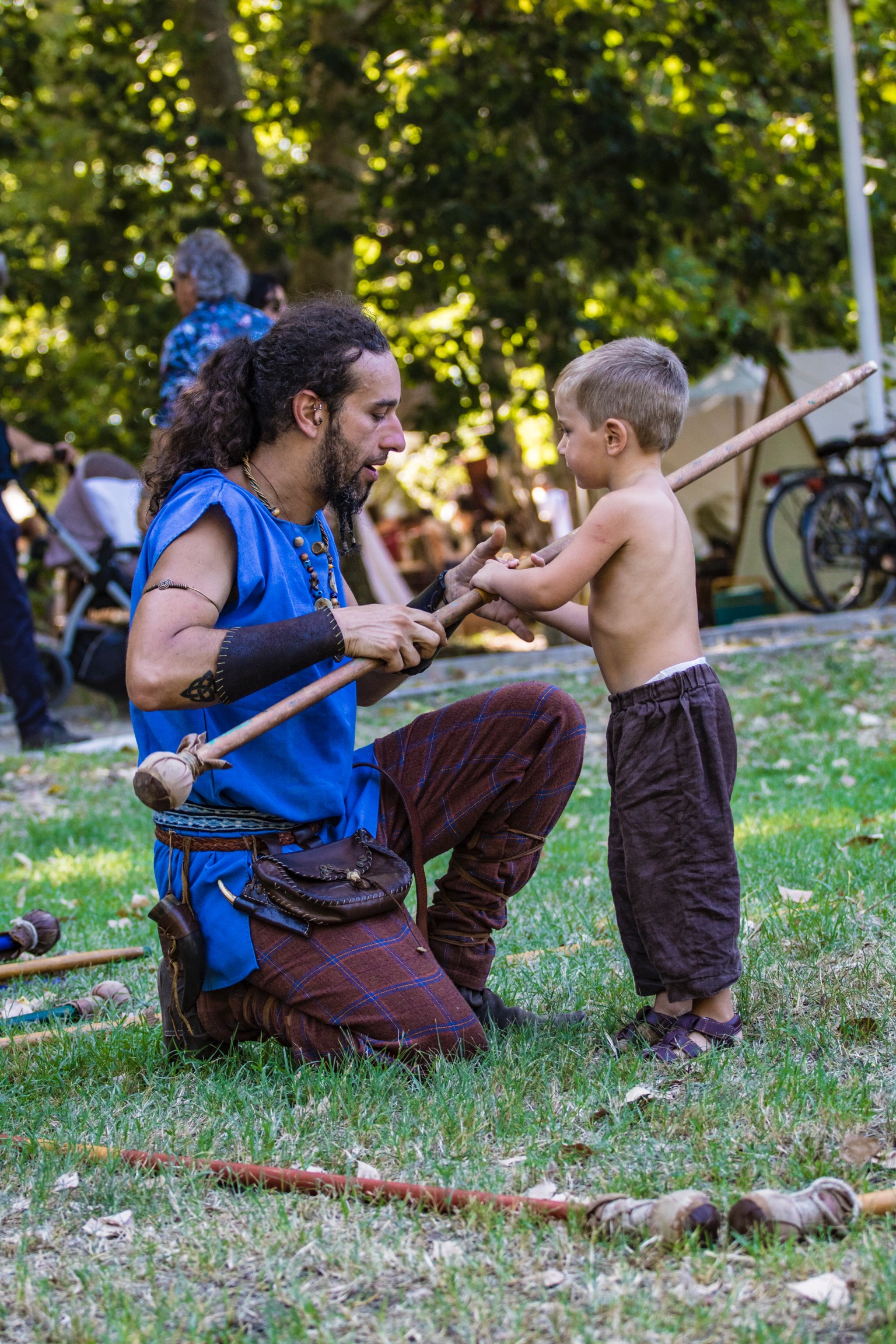 Young warrior in training