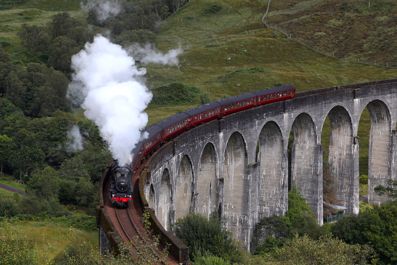 Hogwarts Express in Scotland