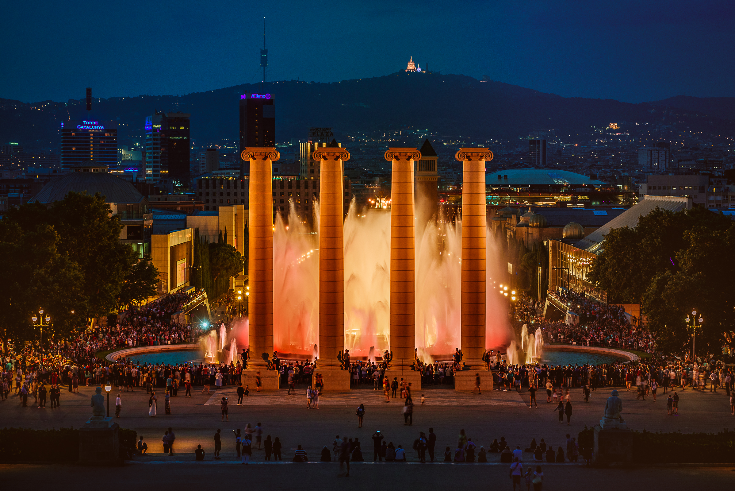Giochi d'acqua al Montjuic