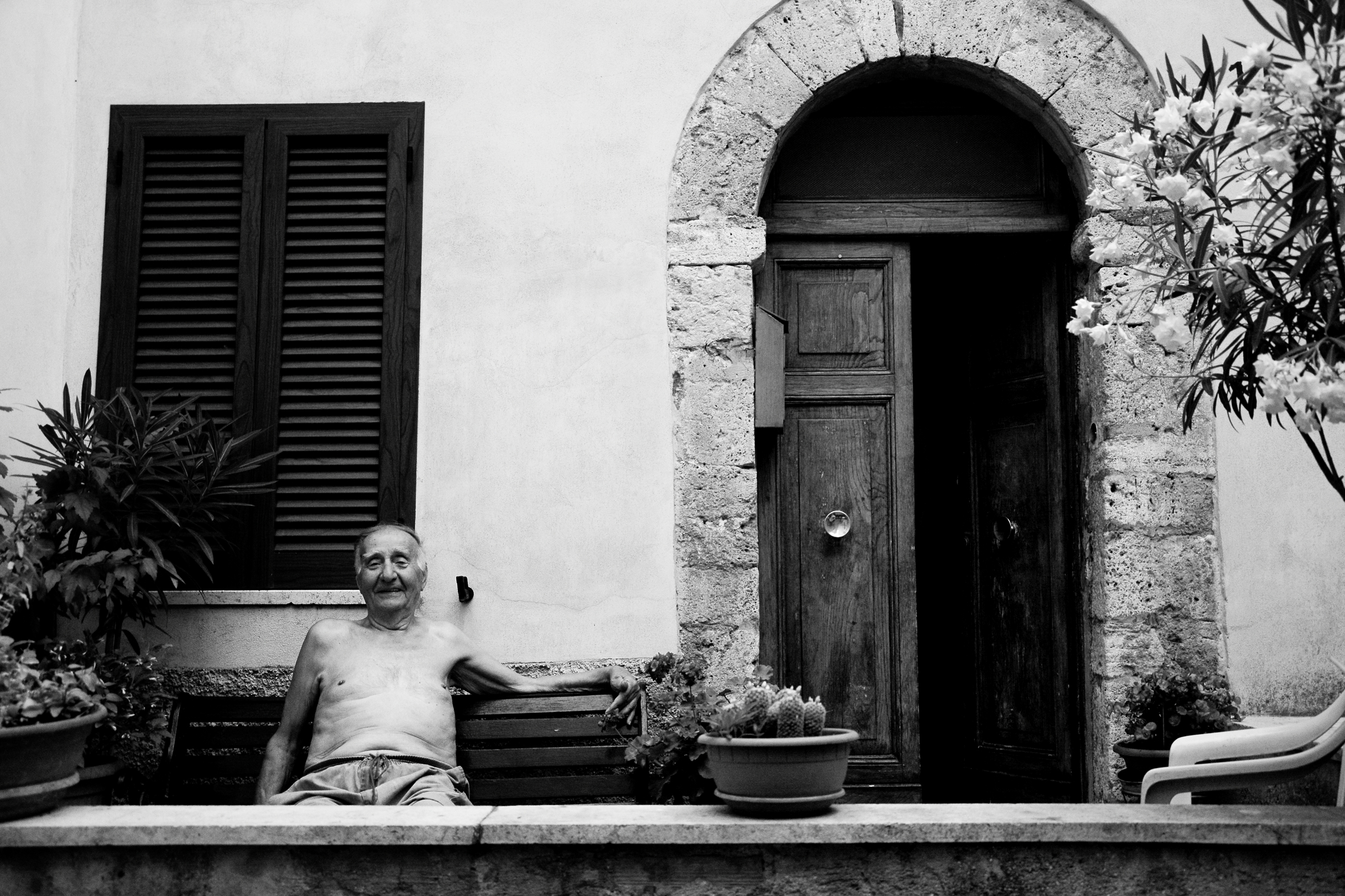 Ritratto di un ex operaio Ast che si gode il fresco