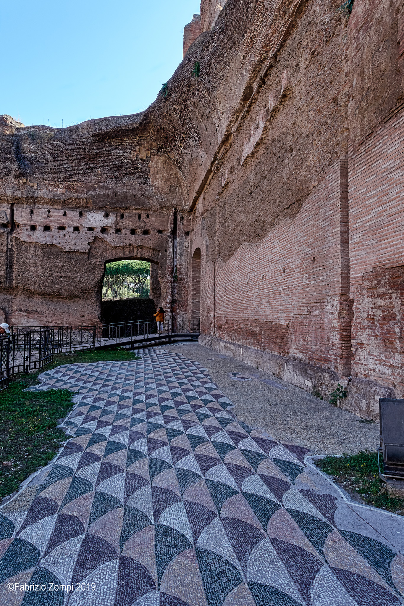 Pavimentazione delle terme di Caracalla