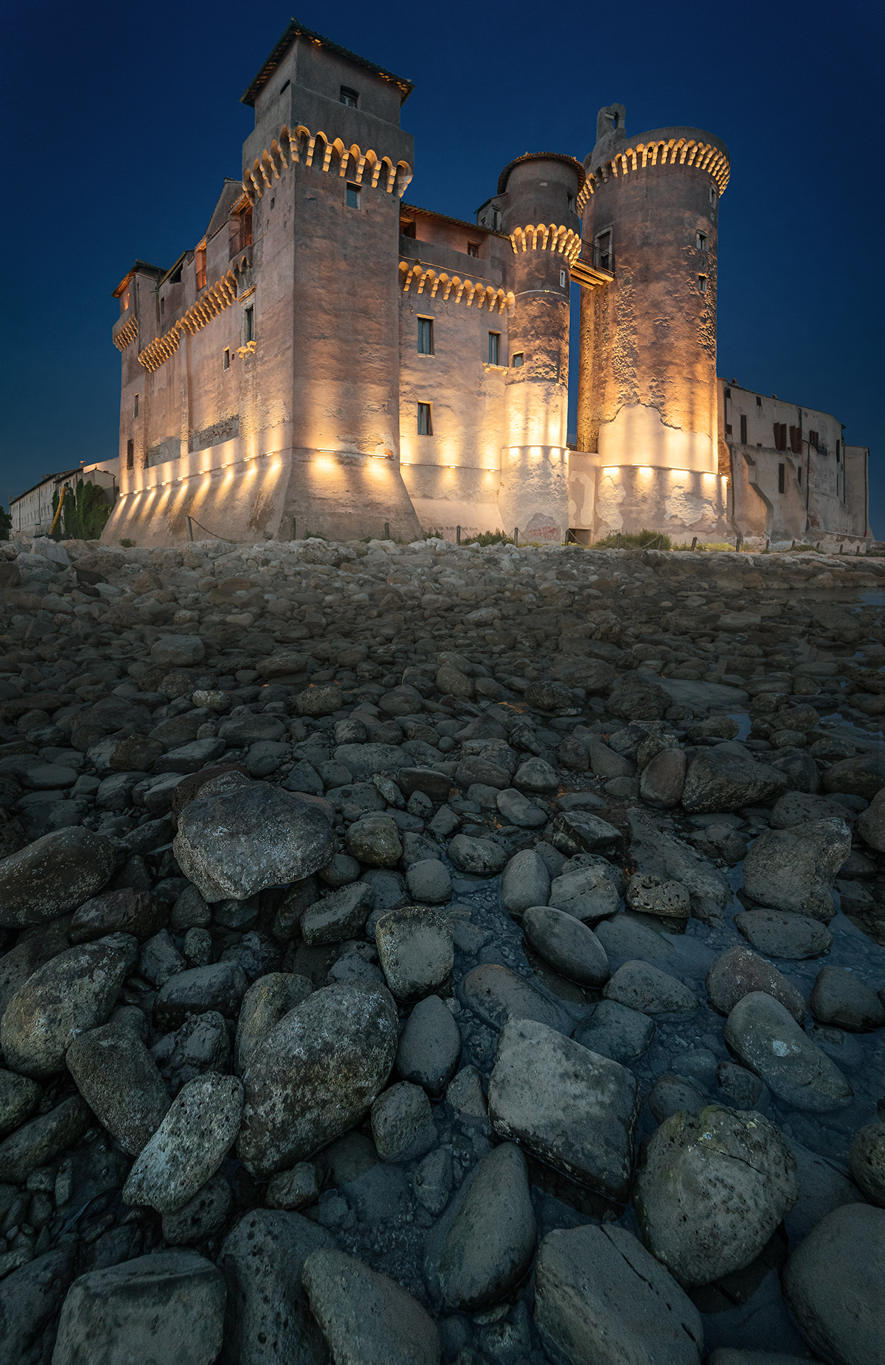Blue time at Santa Severa Castle
