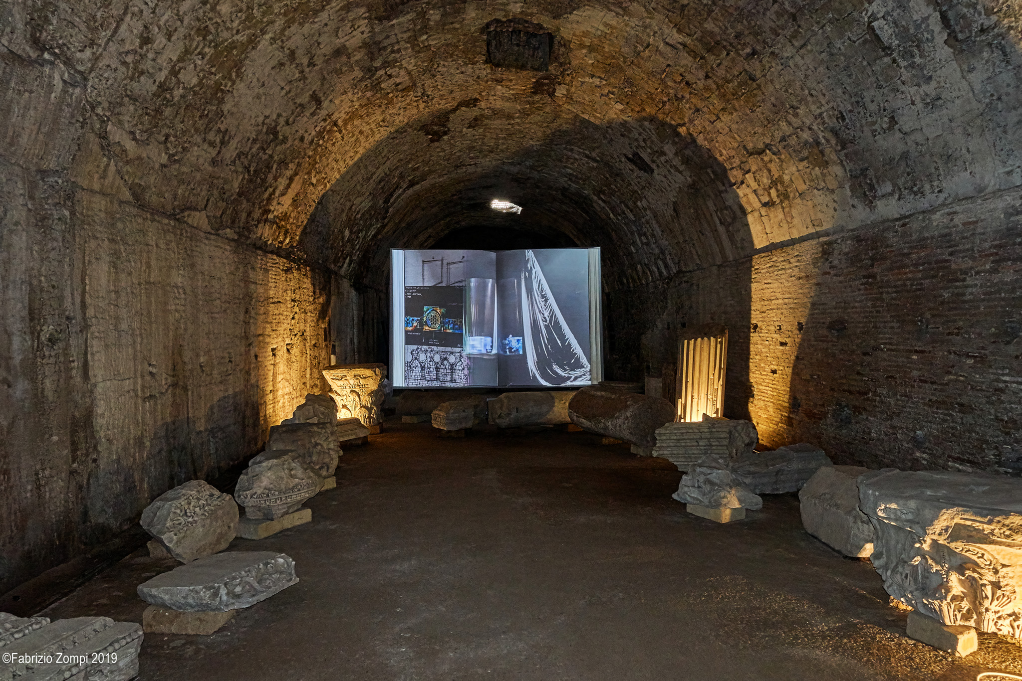 Nei sotterranei dellem Terme di Caracalla