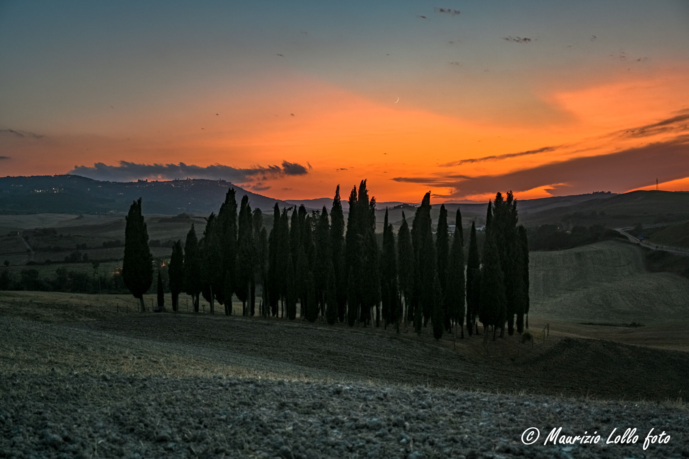 cipressi di S.Quirico ... al tramonto
