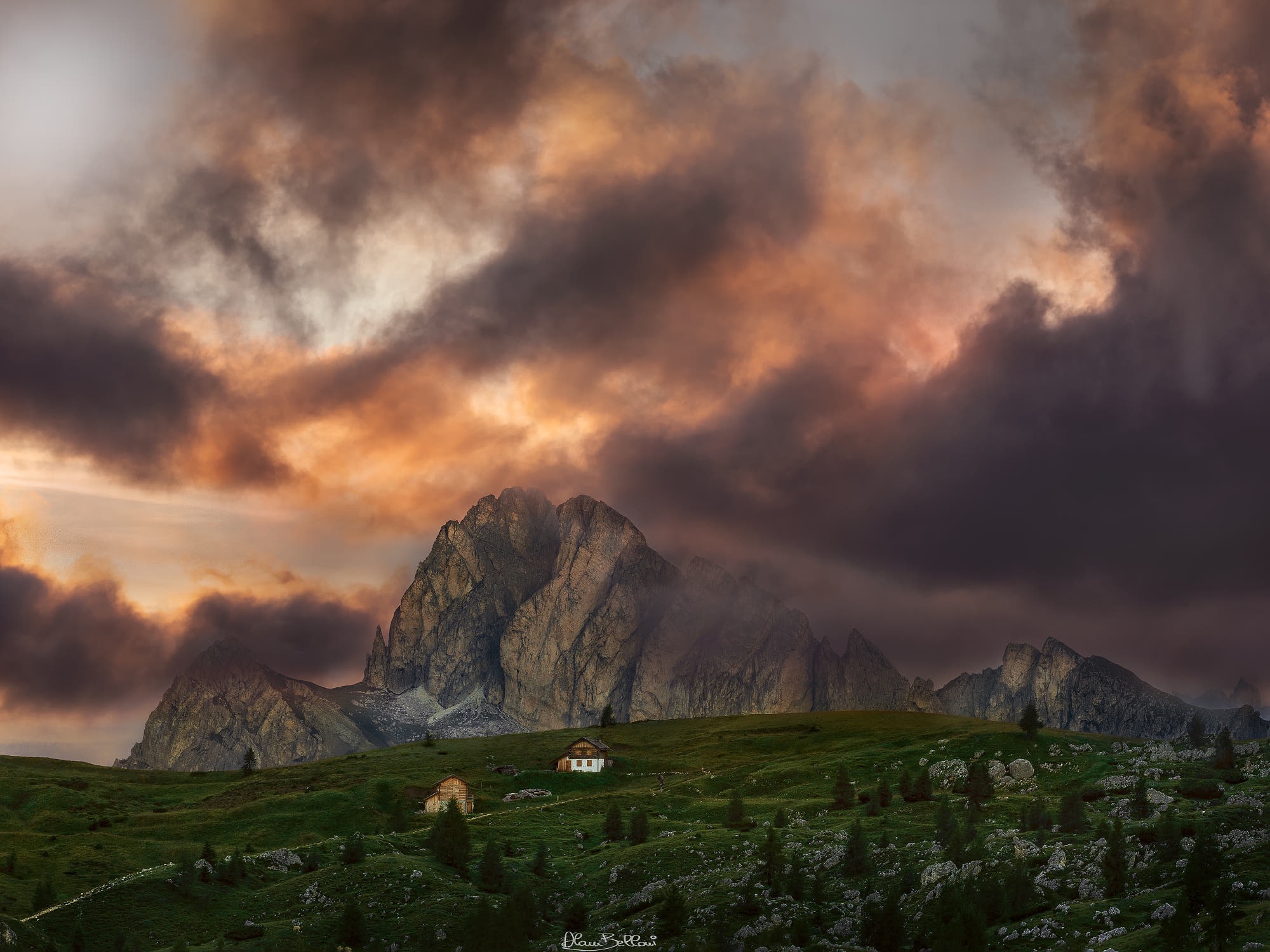 Sunrise in the Bellunesi Dolomites