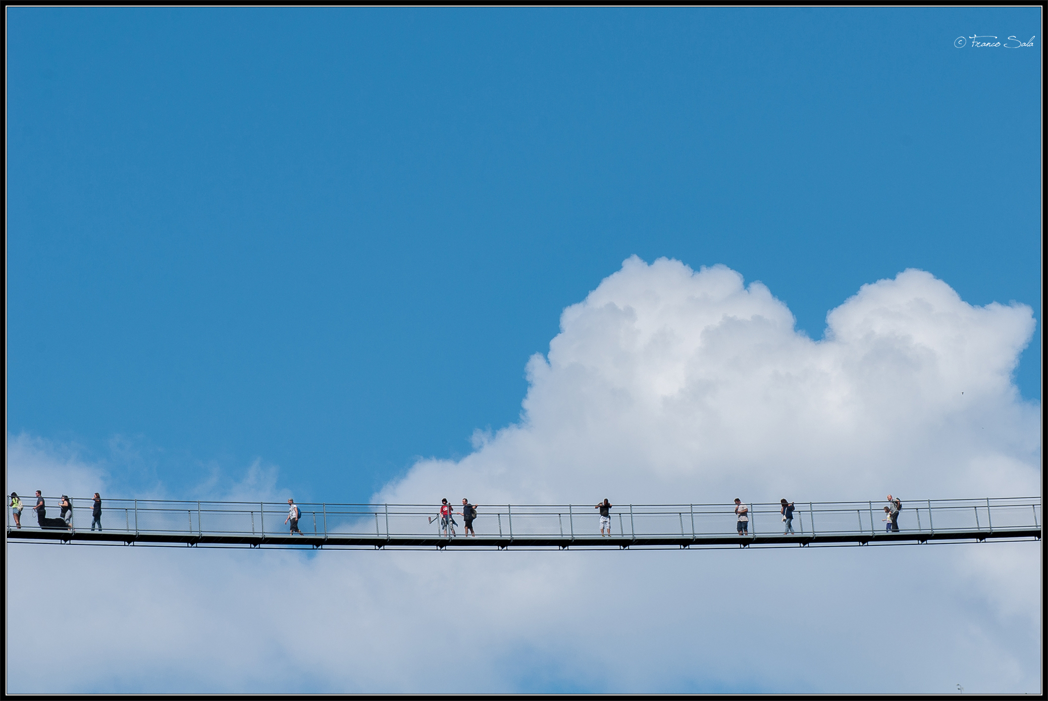 walking on the clouds