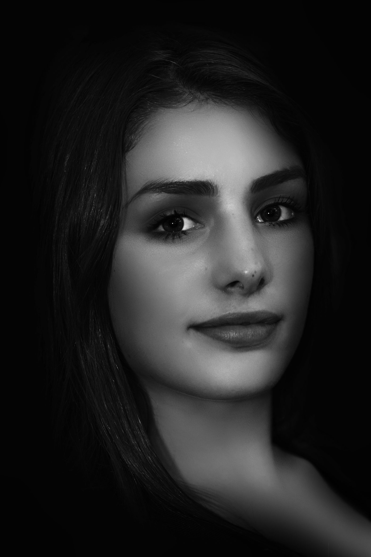 Sguardo in bianco e nero