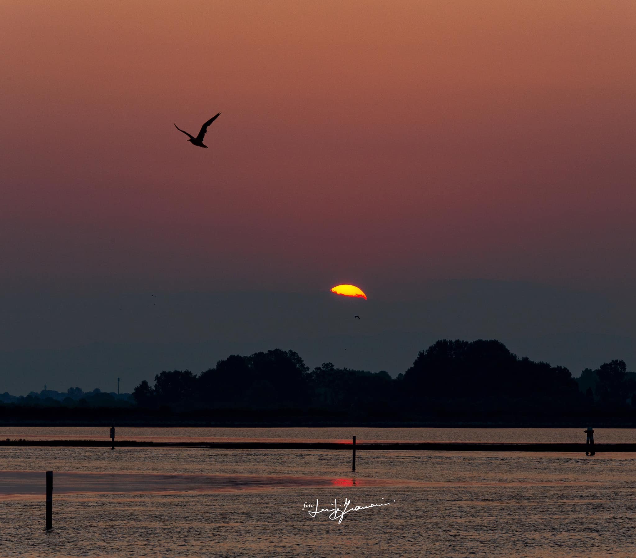 Sunrise in the lagoon