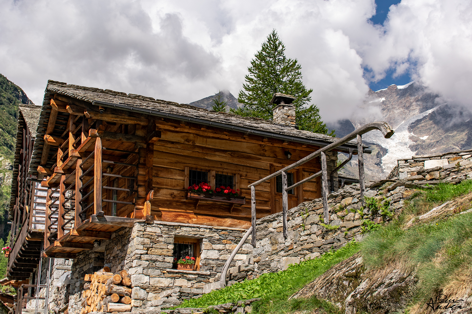 Walser houses, Alpe Pile, Alagna Valsesia