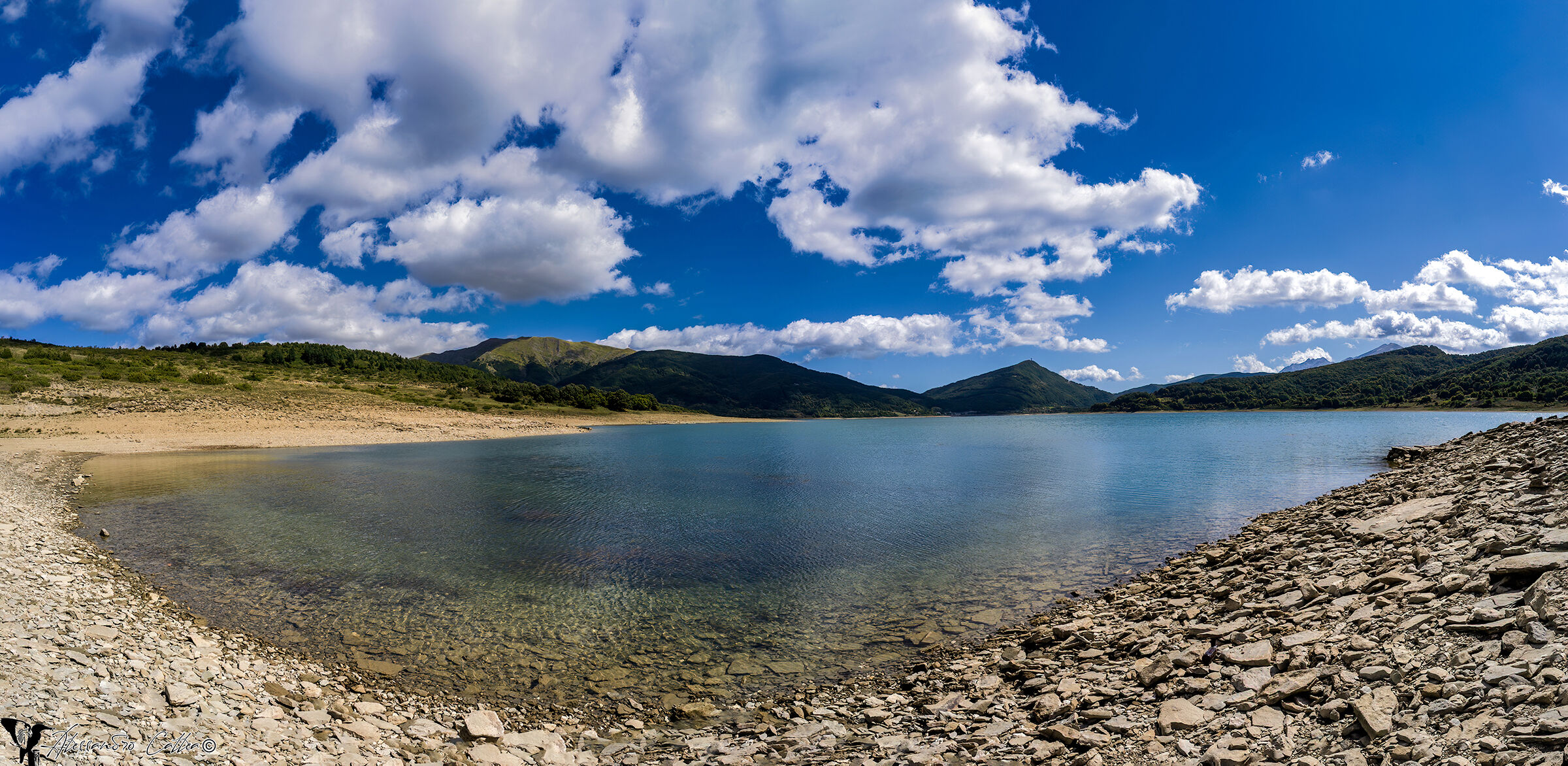 Panoramica lago di Campotosto