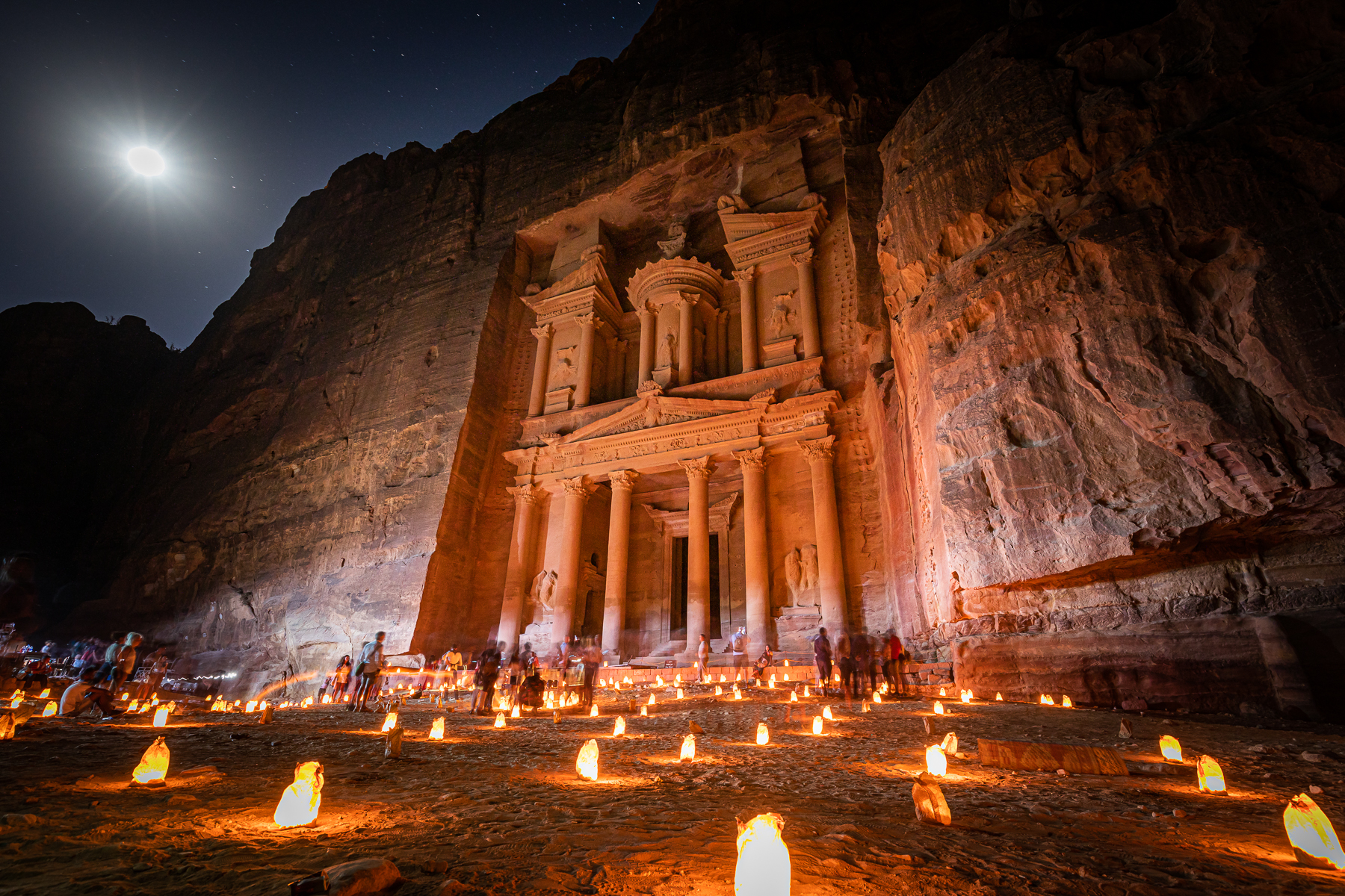 Petra by night