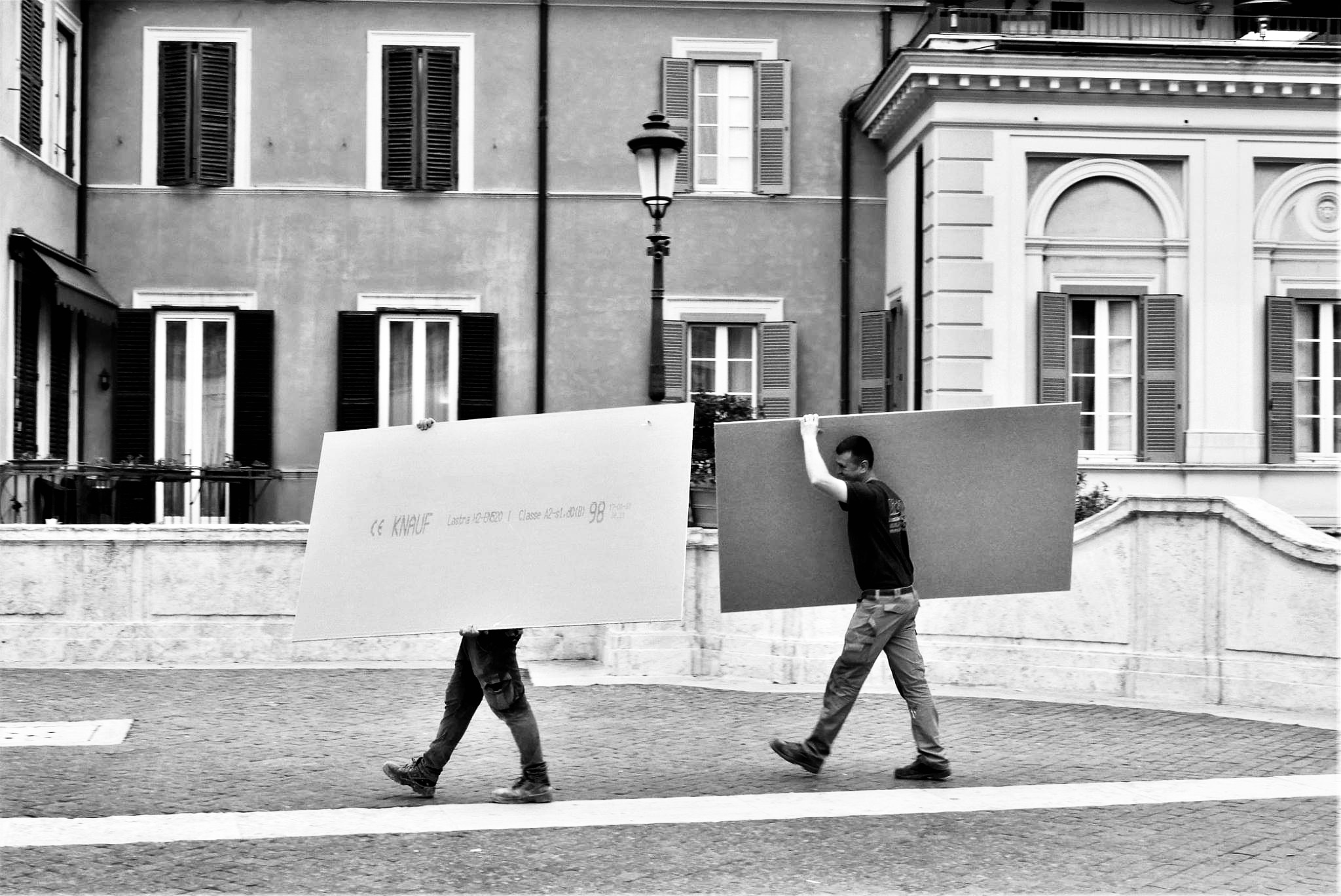 Lavori a Piazza di Spagna