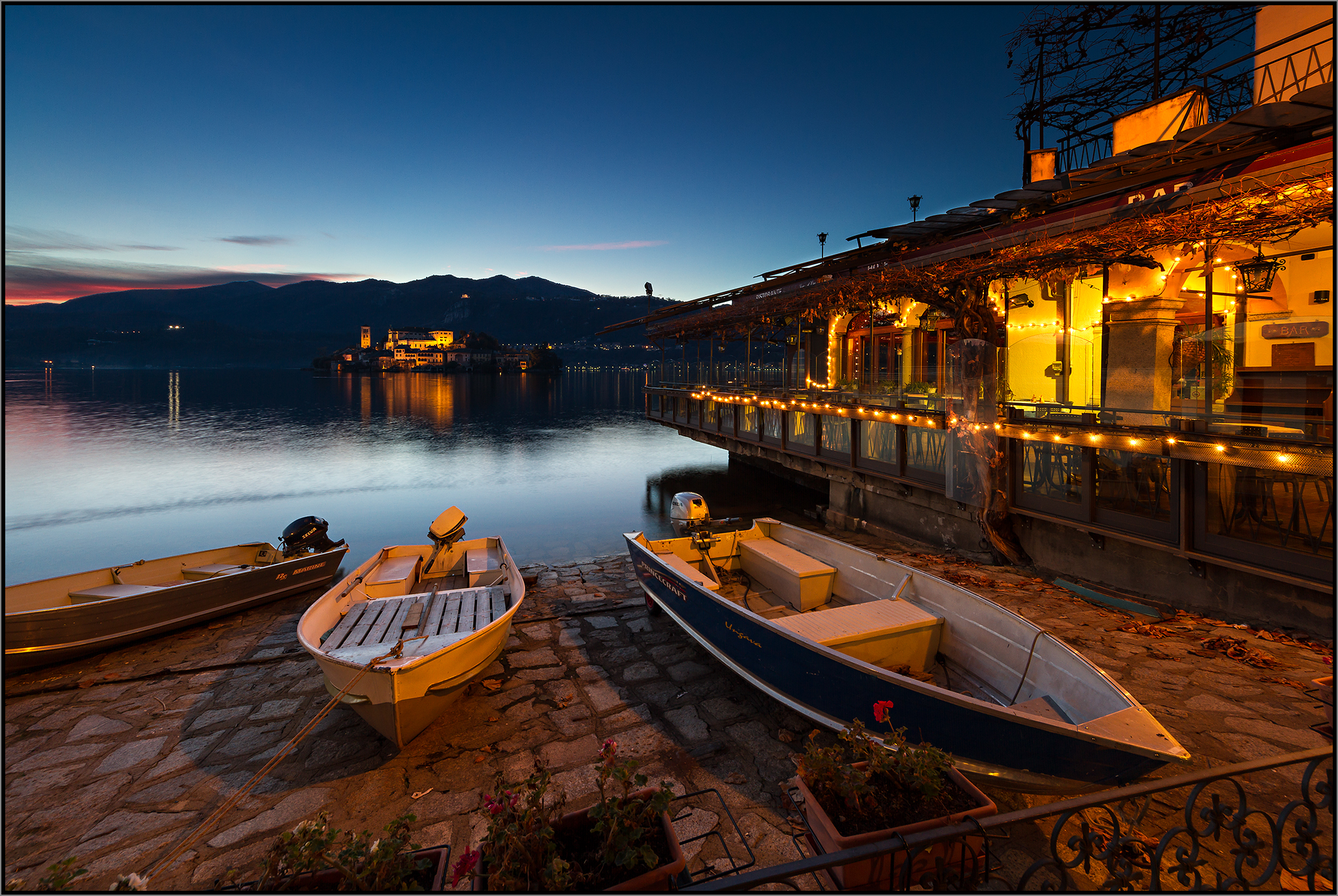 Corner romantic Lake Orta