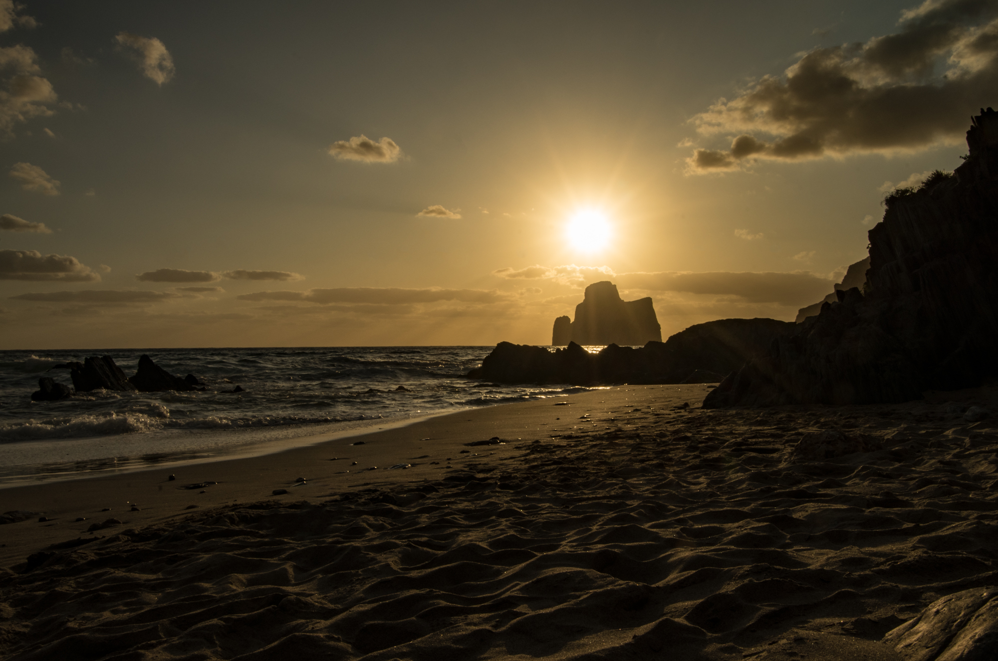 Sunset on Masùa beach