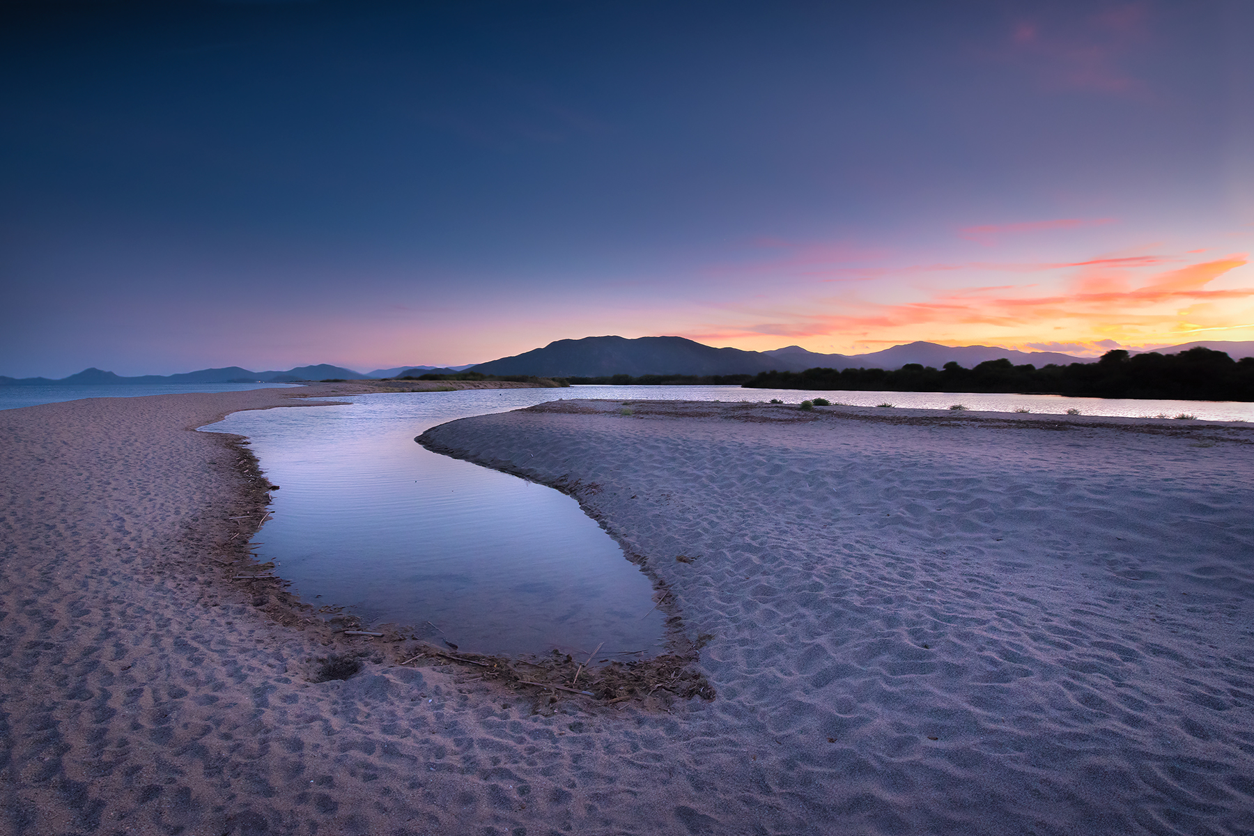 Tramonto del Flumendosa