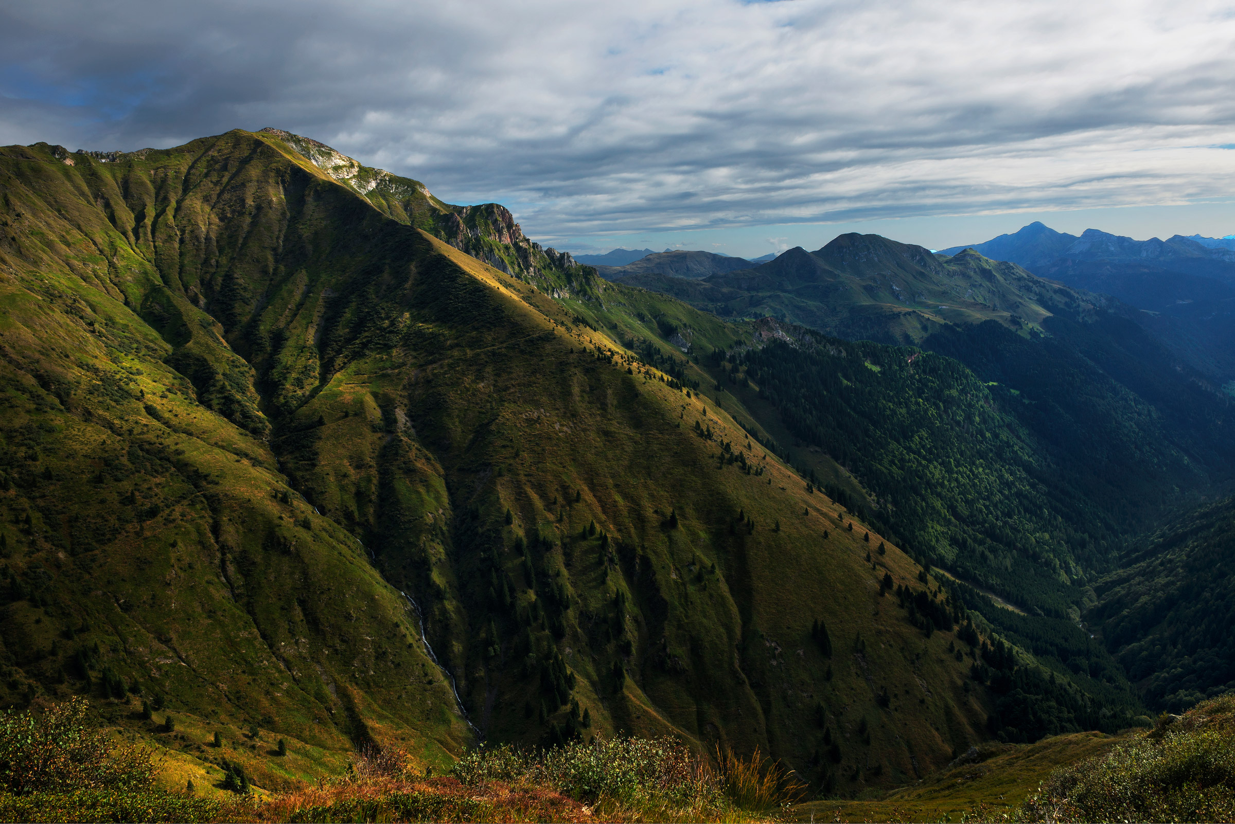 View of Mount Lodin. Carnivorous Alps.