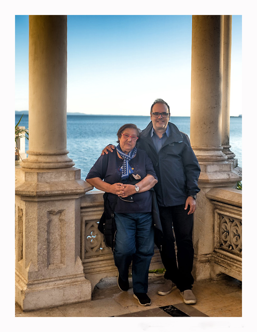 Miramare di Trieste with his friend Pietro Stilli