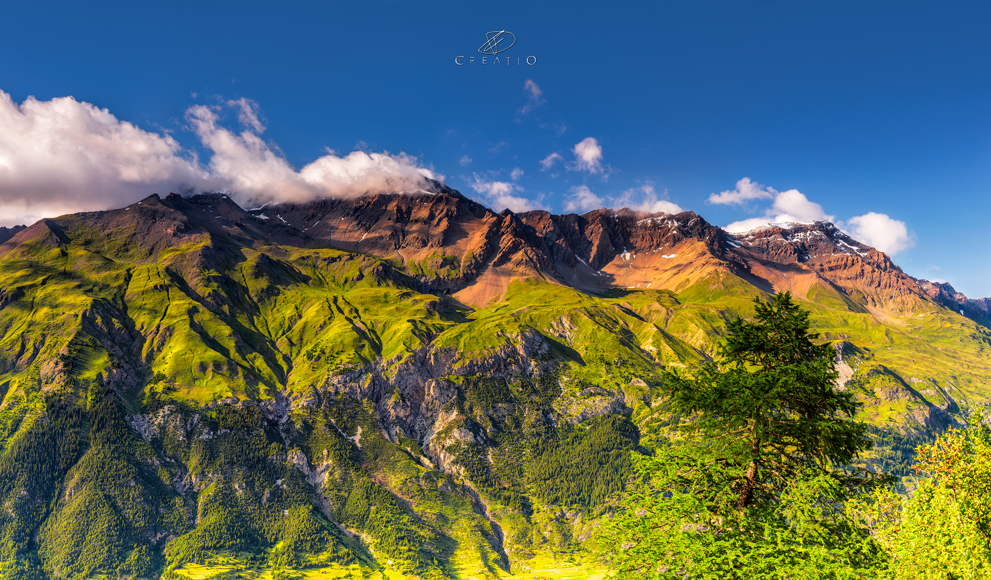 Massiccio d'Iseran al tramonto