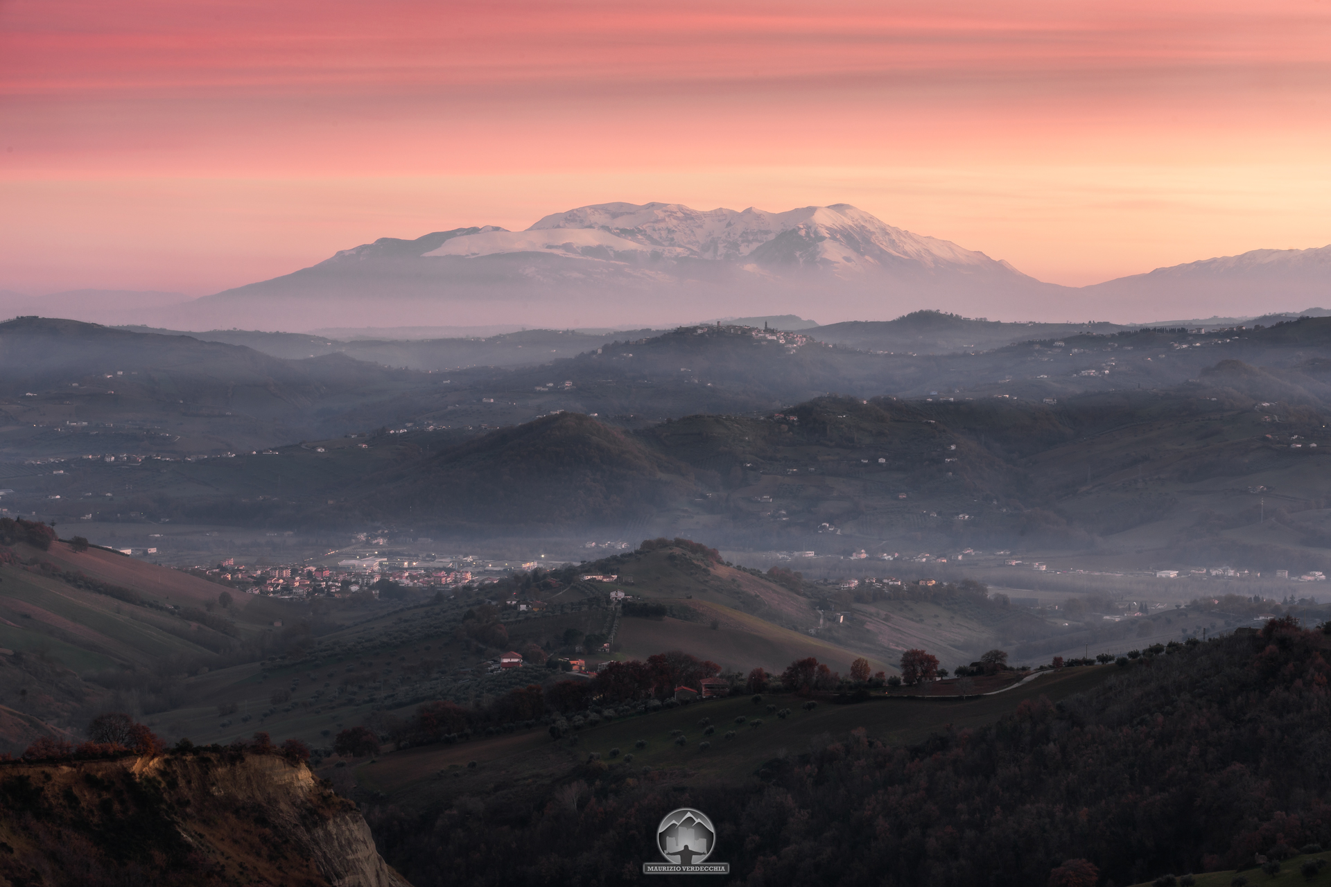 Tramonto sulla Maiella